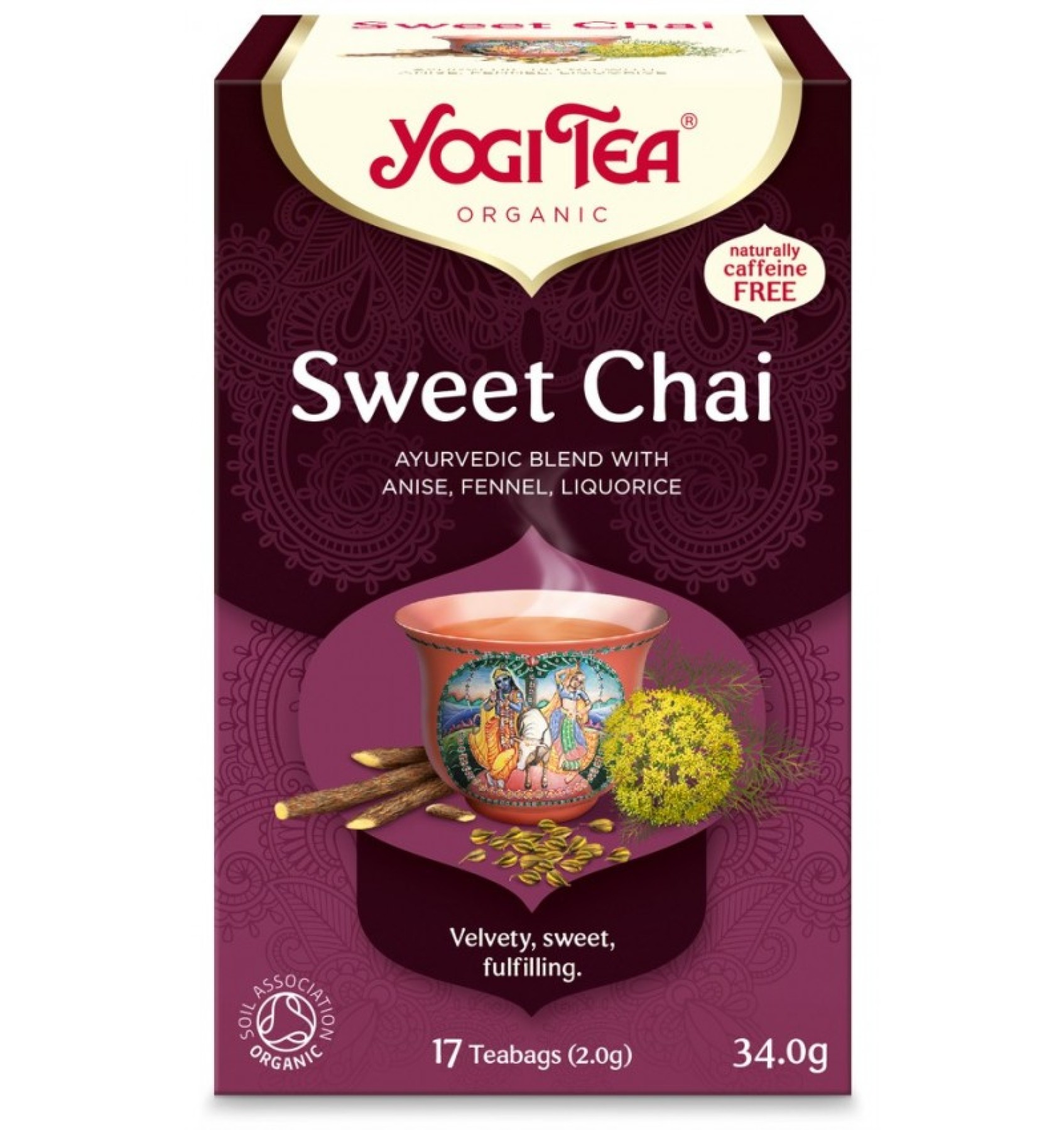 Ceai Bio DULCE, 17 pliculete 30.6g Yogi Tea
