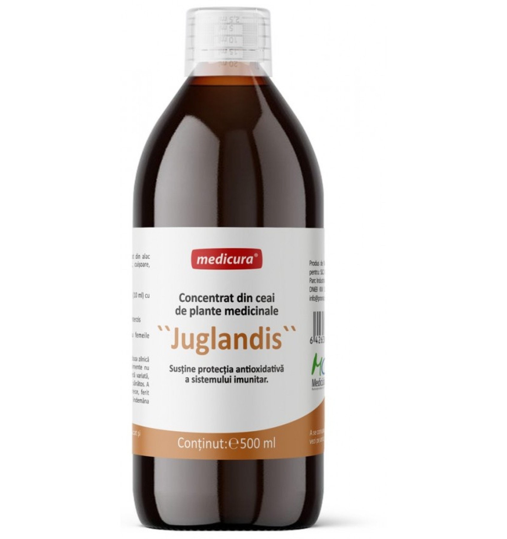 Concentrat din plante medicinale JUGLANDIS 500 ml Medicura