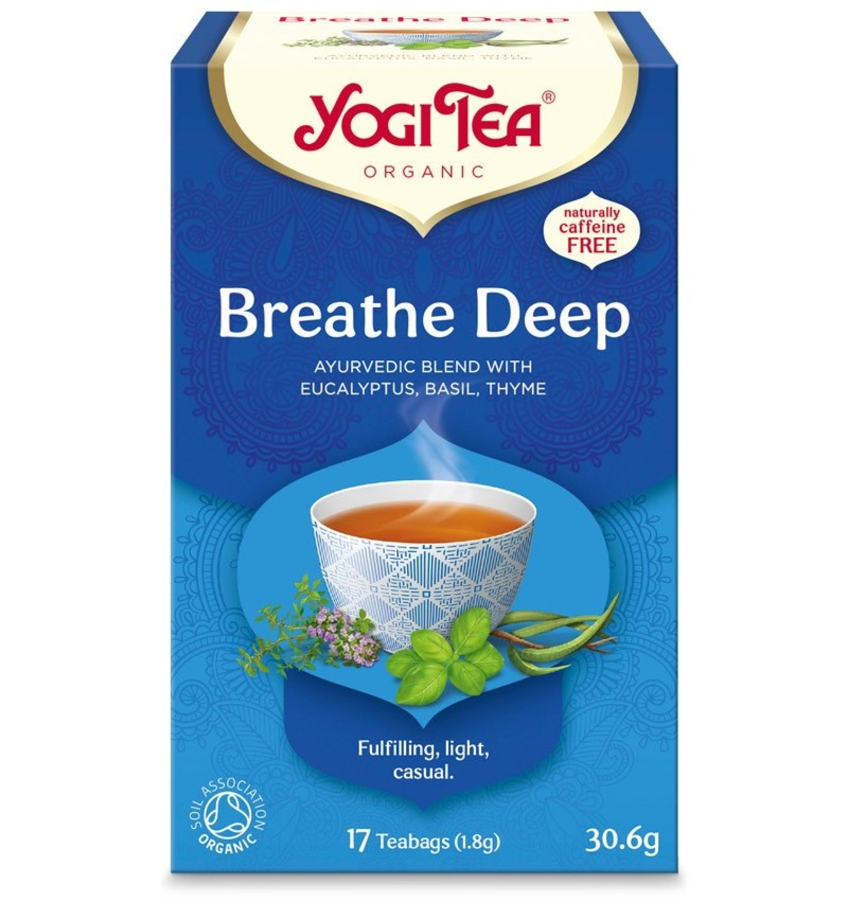 CEAI BIO RESPIRATIE PROFUNDA, 17 PLICULETE X 1.8 G, (30.6 G) Yogi Tea