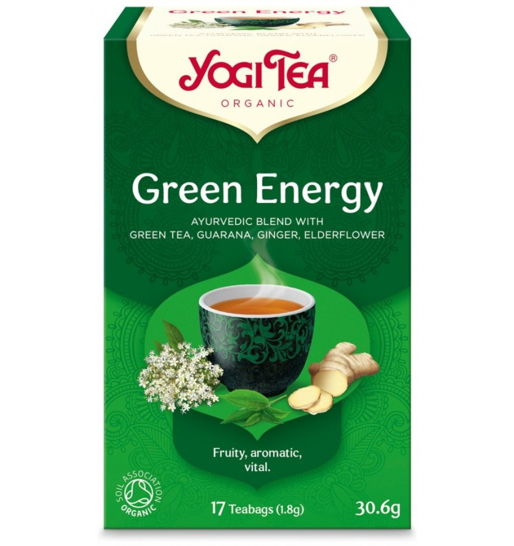 Ceai Bio ENERGIE VERDE, 17 pliculete 30.6g Yogi Tea