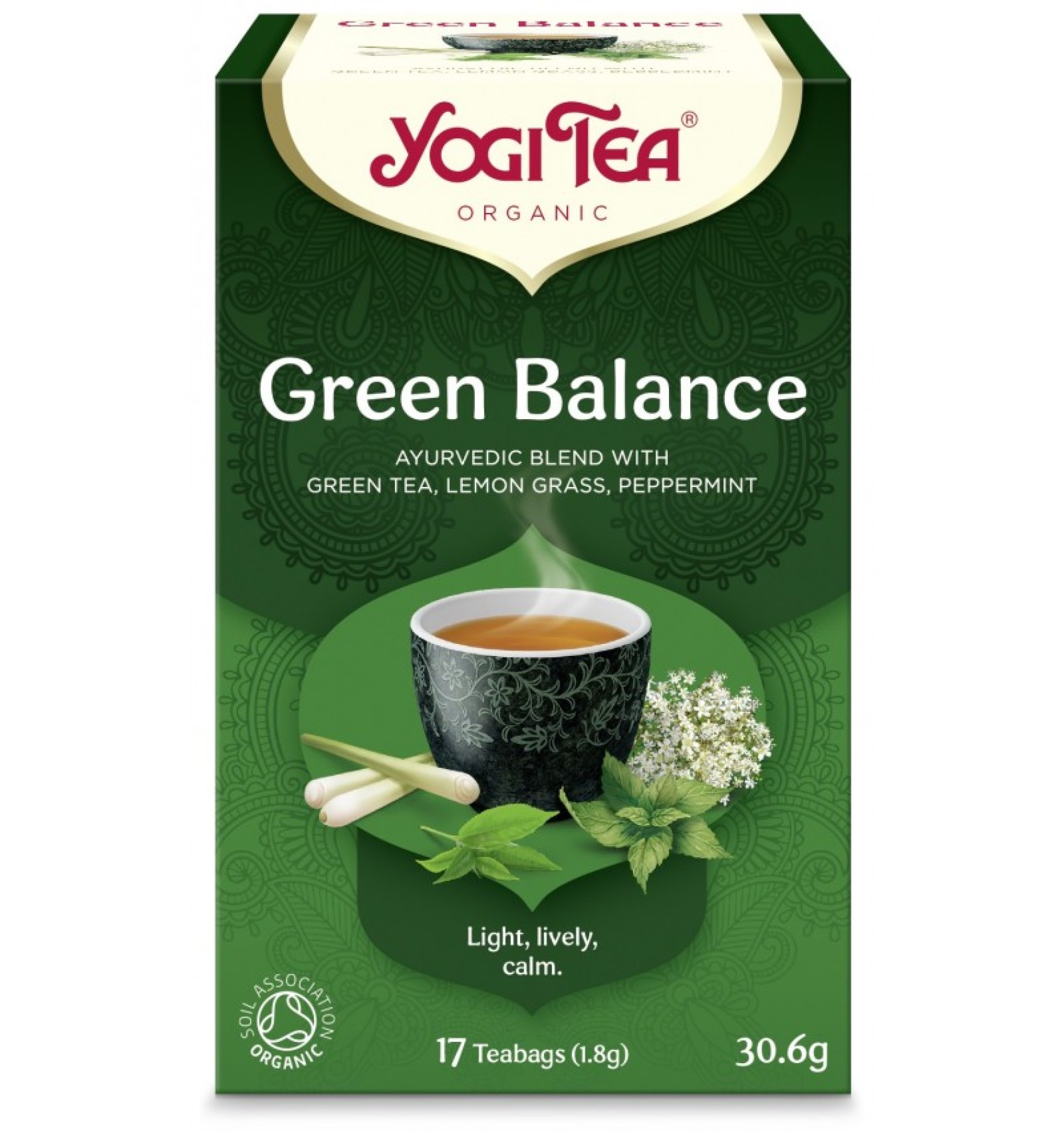 Ceai Bio ECHILIBRU VERDE, 17 pliculete 30.6g Yogi Tea