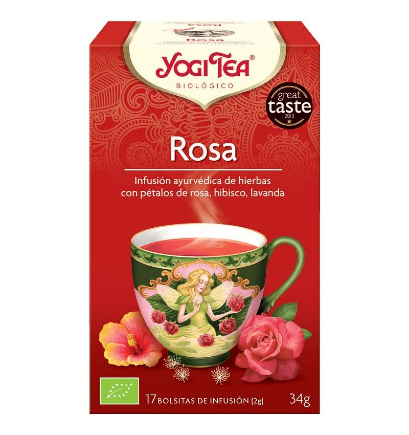 Ceai Bio de TRANDAFIRI 17 pliculete 34 g Yogi Tea
