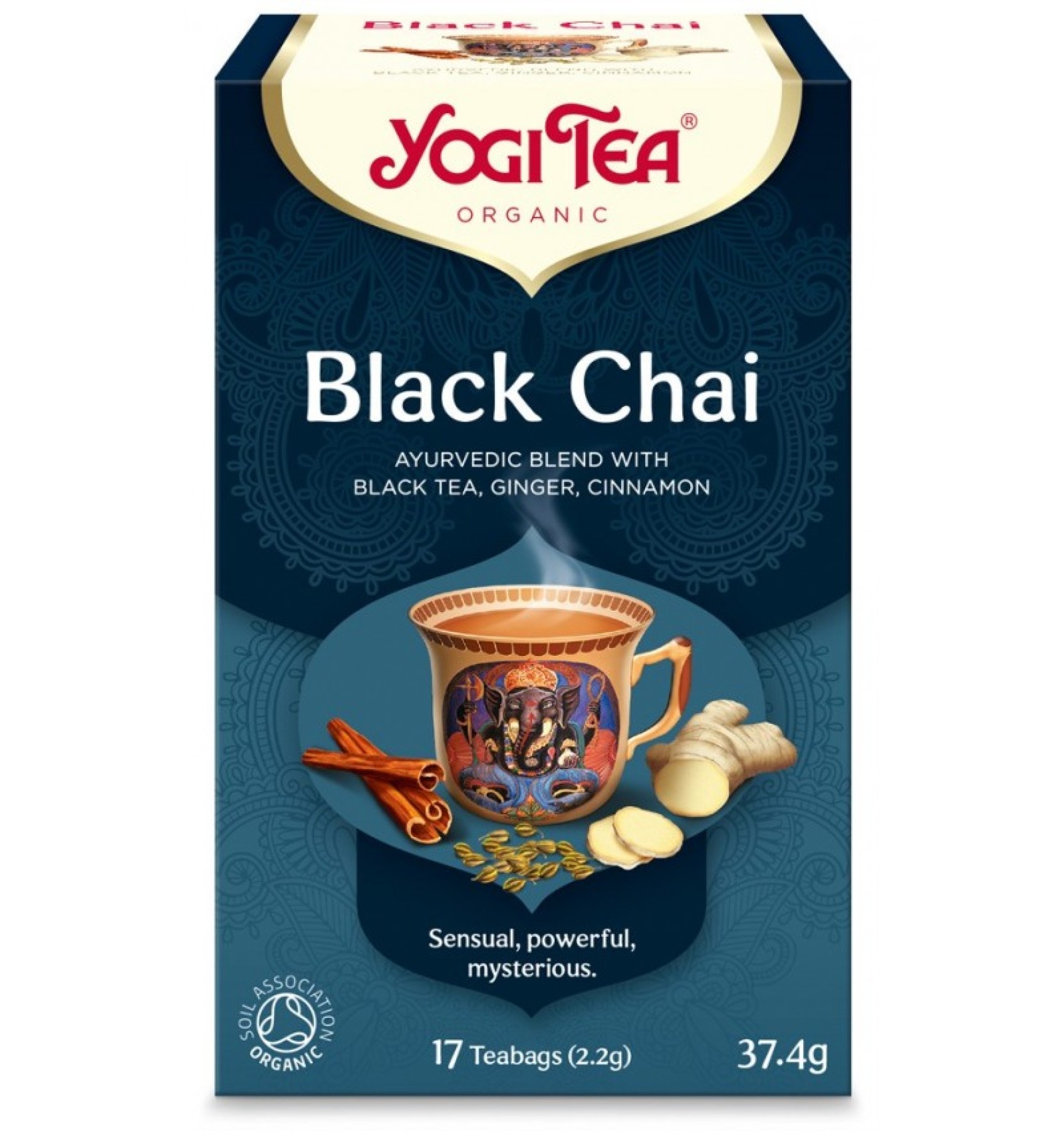 CEAI BIO NEGRU, 17 PLICULETE X 2,2G (37,4G) YOGI TEA