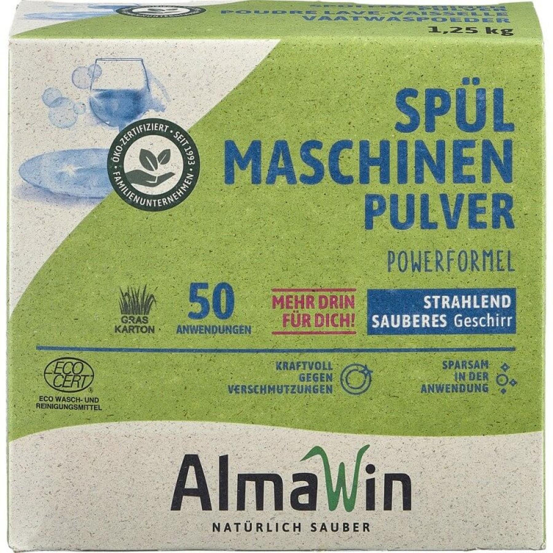 Detergent pudra pentru masina de spalat vase - 1.25 kg