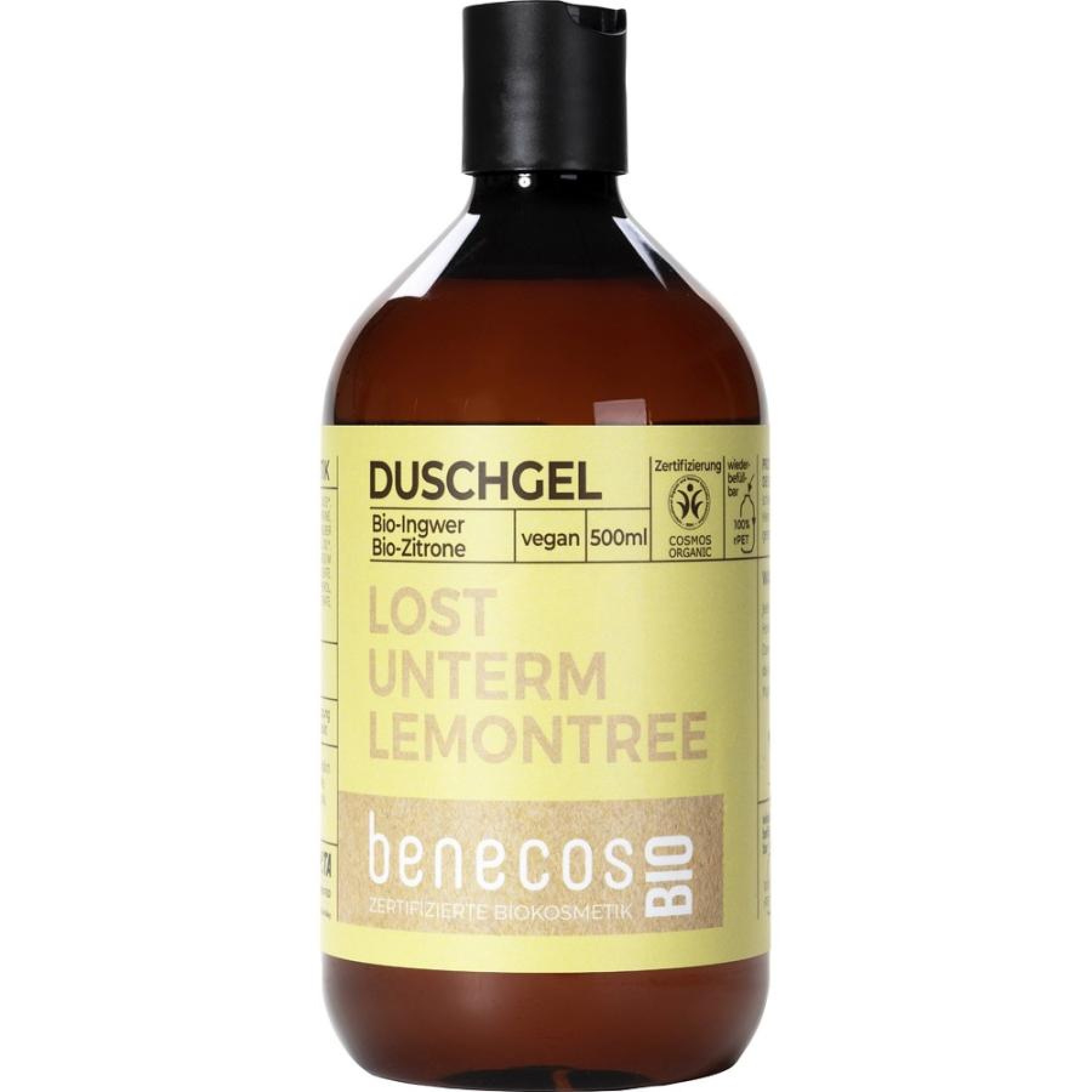 Gel de dus cu ghimbir bio si lamaie bio - 500 ml