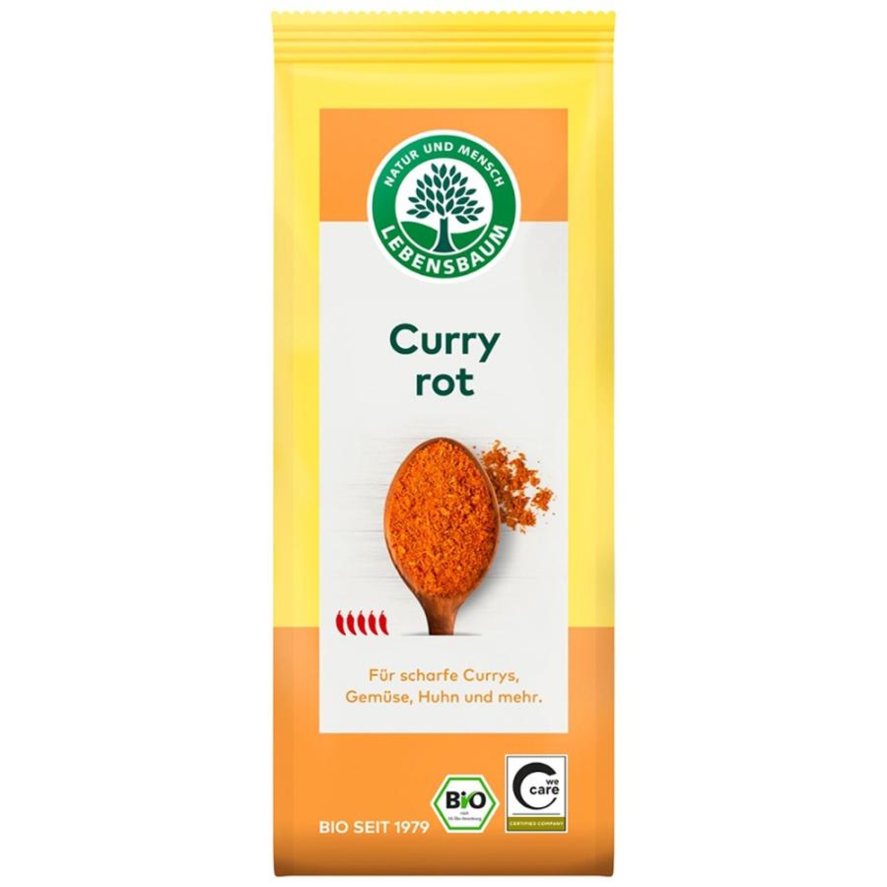 Curry rosu picant bio - 50 g