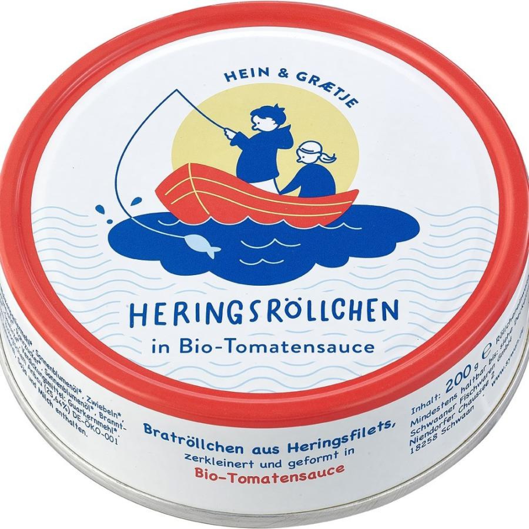 Rondele de hering in sos bio de rosii - 200 g