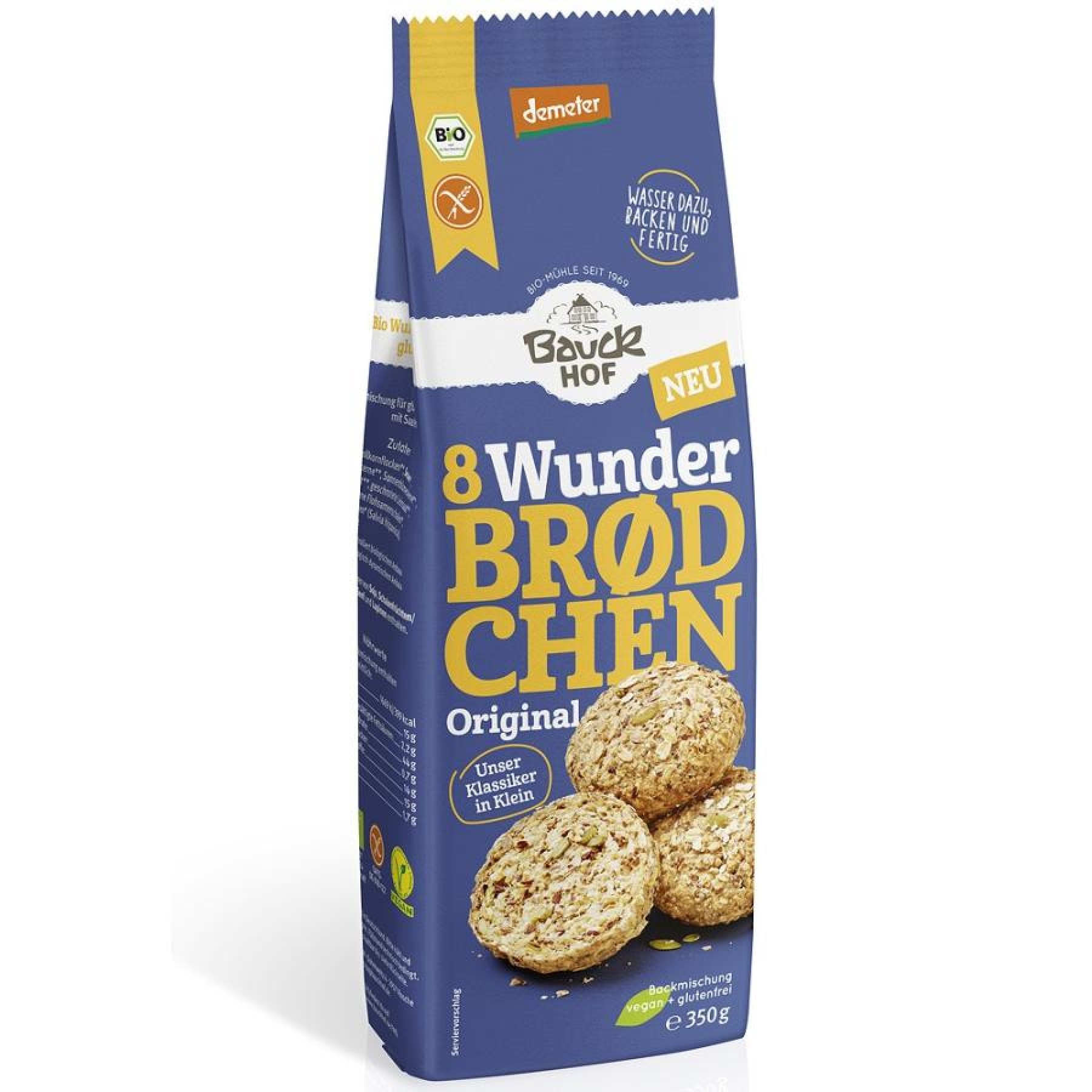 Mix bio pentru chifle original fara gluten - 350 g