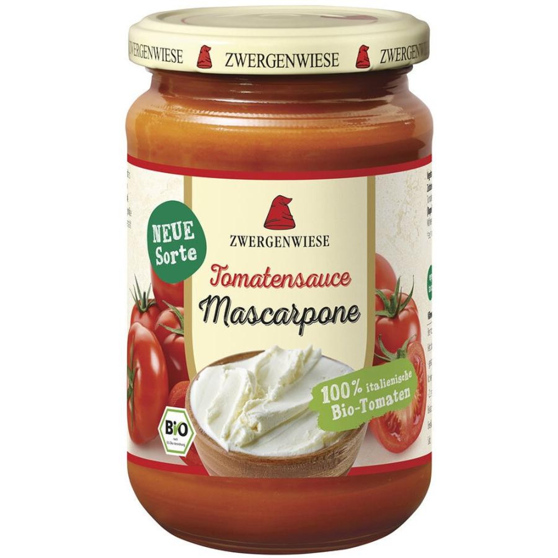 Sos de tomate bio cu mascarpone - 340 ml