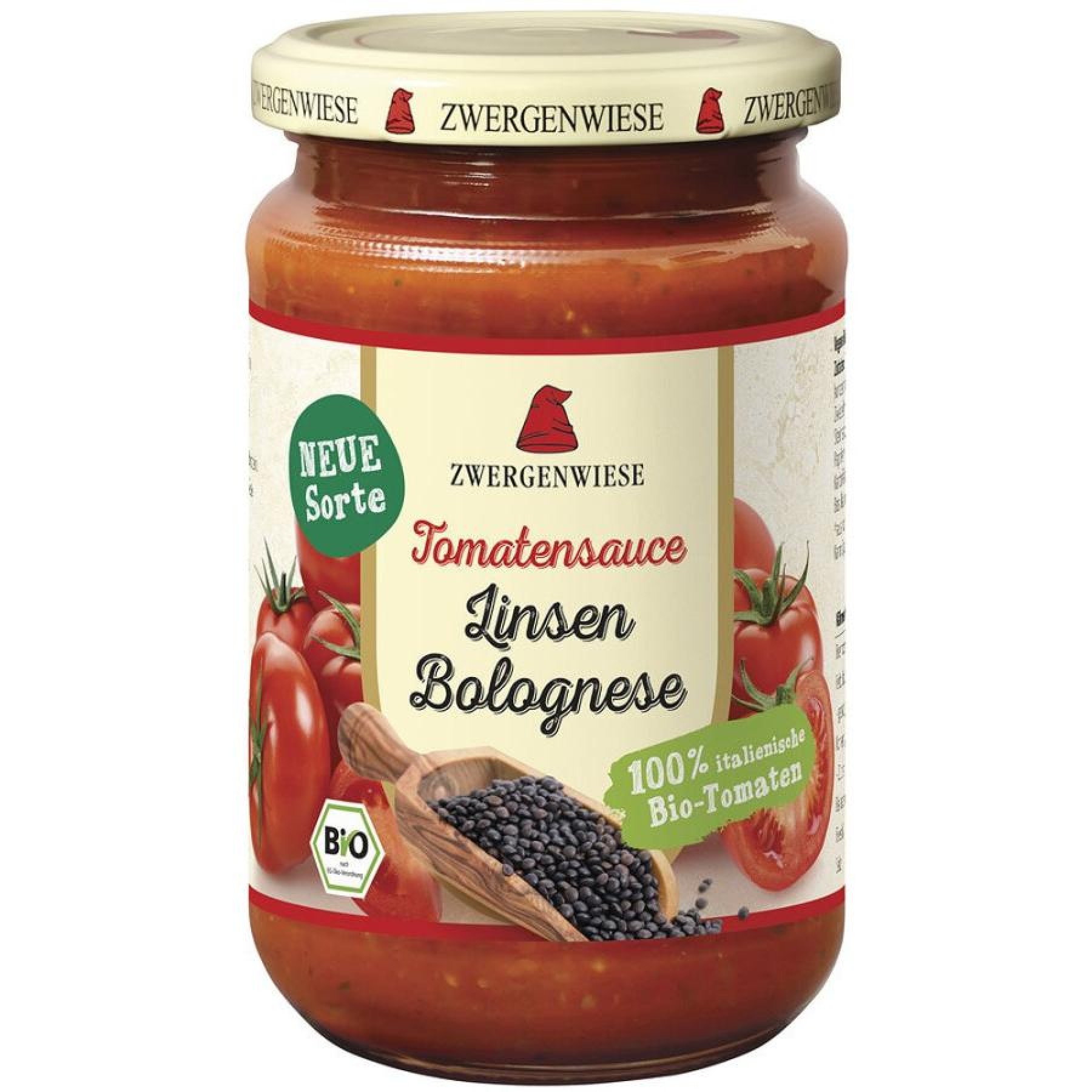 Sos Bolognese bio cu  tomate si linte - 340 ml