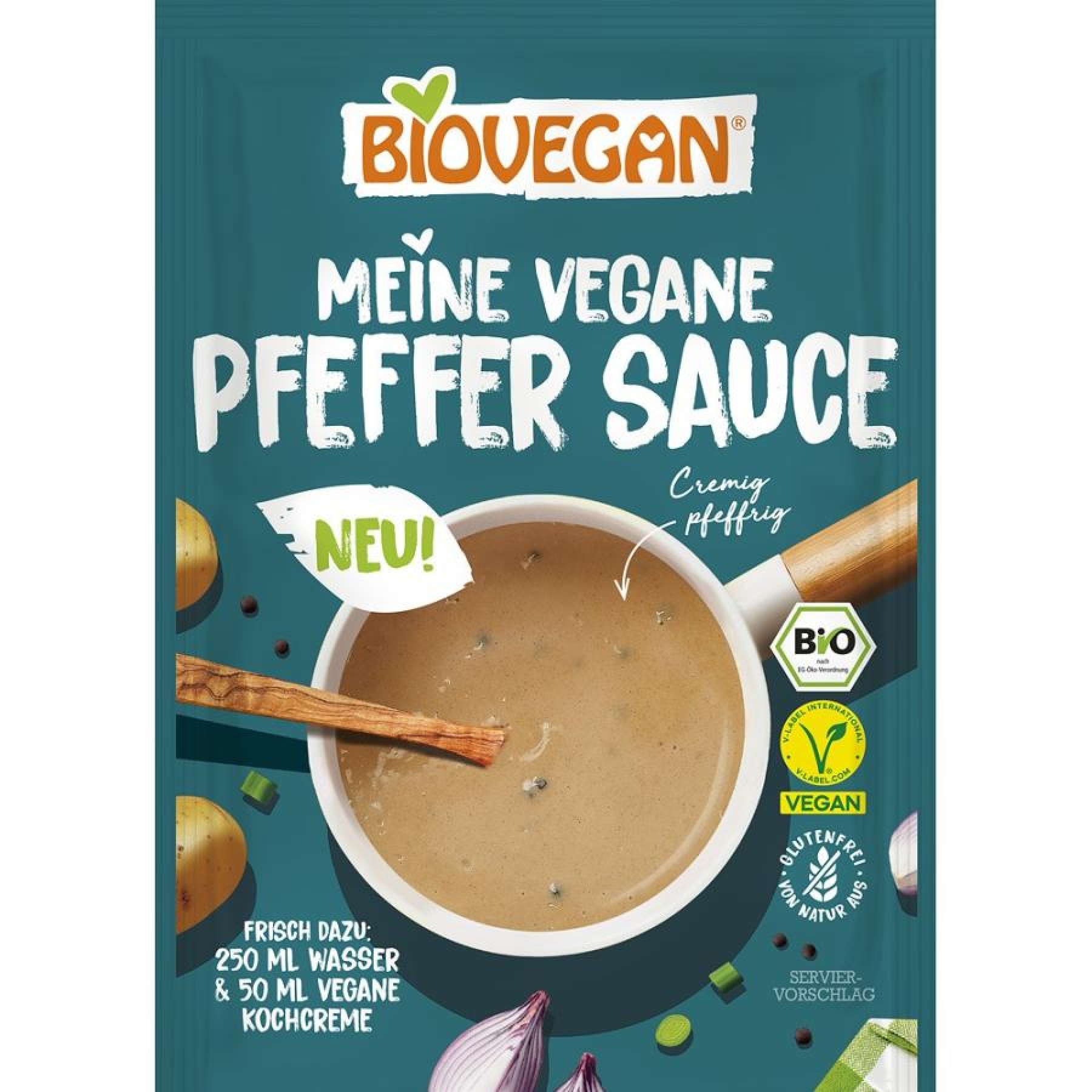 Mix bio pentru sos de piper fara gluten vegan - 35 g