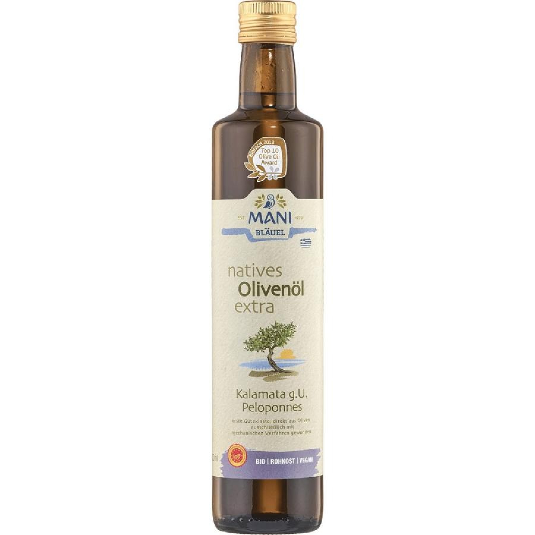 Ulei extravirgin din masline Kalamata - 500 ml