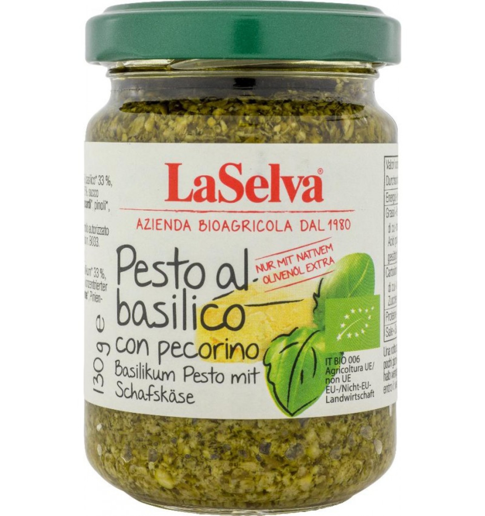 ECO/BIO Pesto de busuioc 130gr