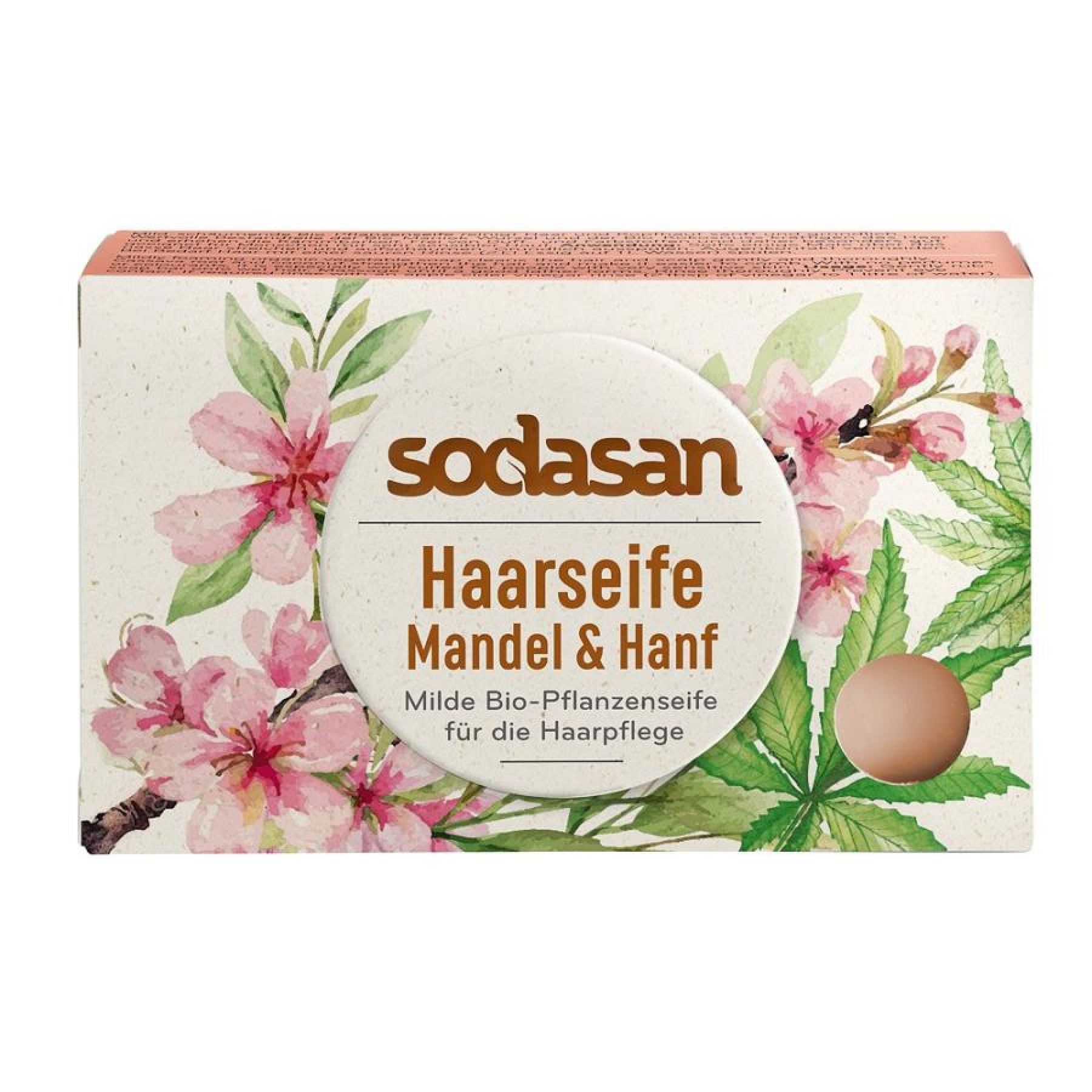 Sapun pentru par cu migdale si canepa bio - 100 g