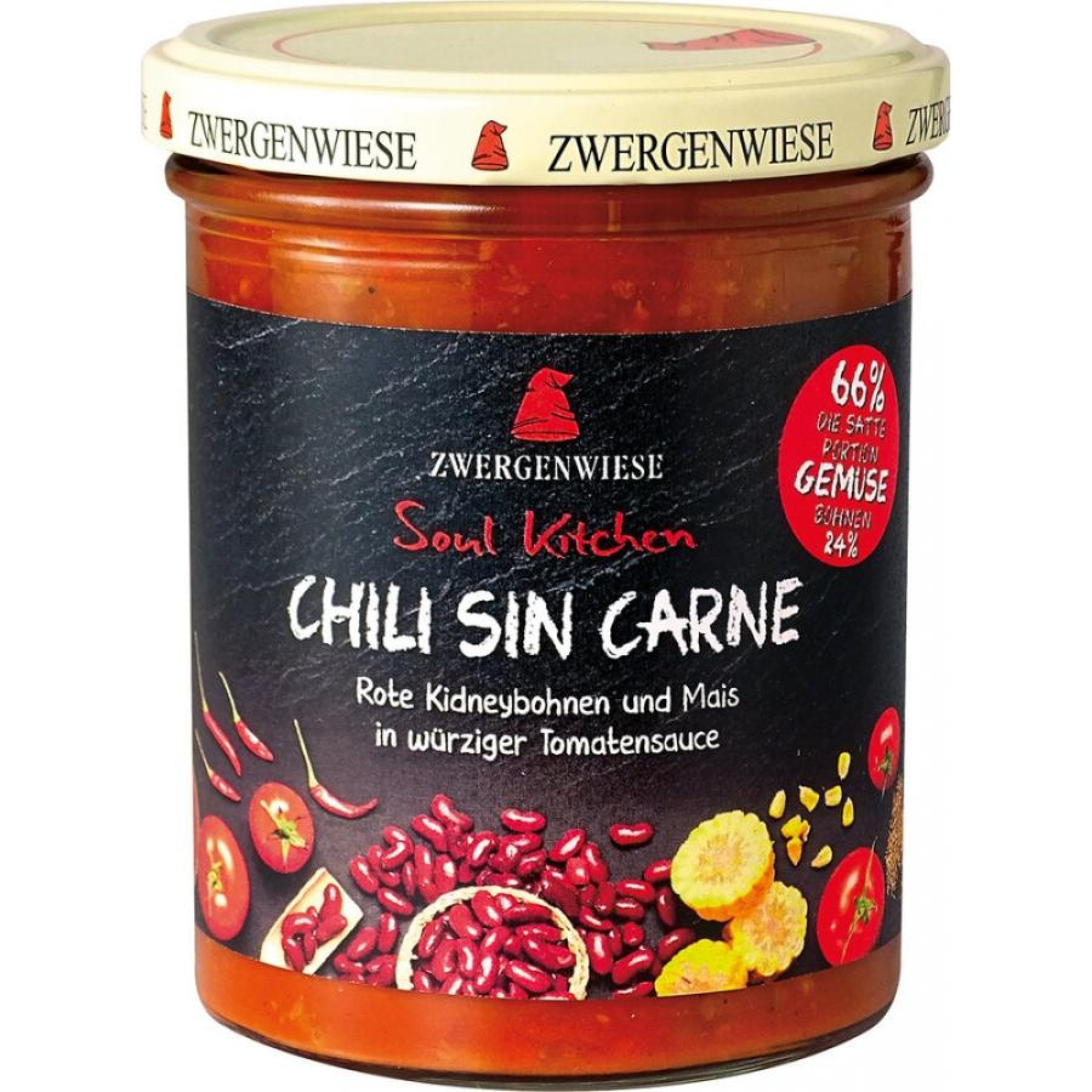 Chili bio fara carne, 370 g Zwergenwiese Soul Kitchen