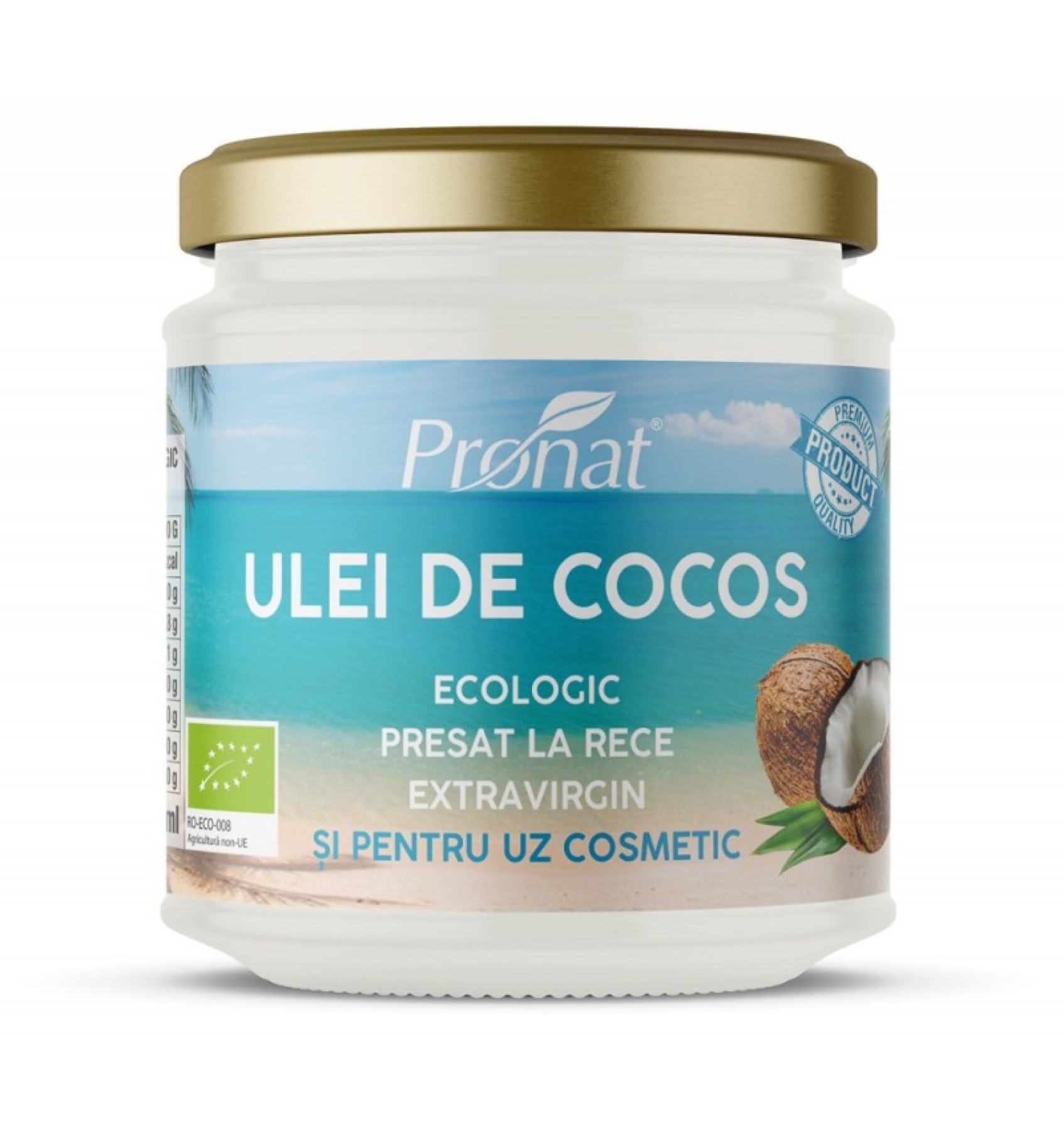 Ulei de cocos extravirgin BIO presat la rece 200 ml