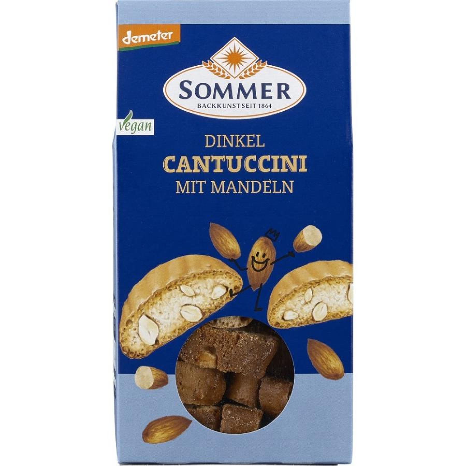 Biscuiti Cantuccini bio din spelta cu migdale vegani - 150 g