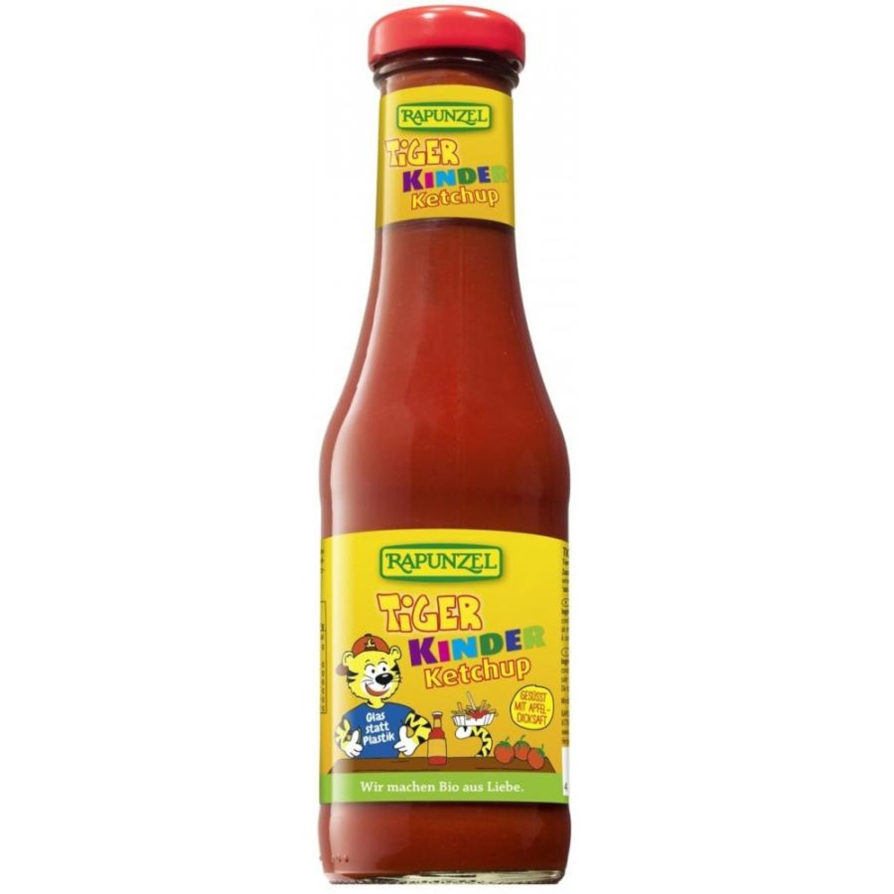 Ketchup de tomate bio indulcit cu nectar de mere pentru copii - 450 ml