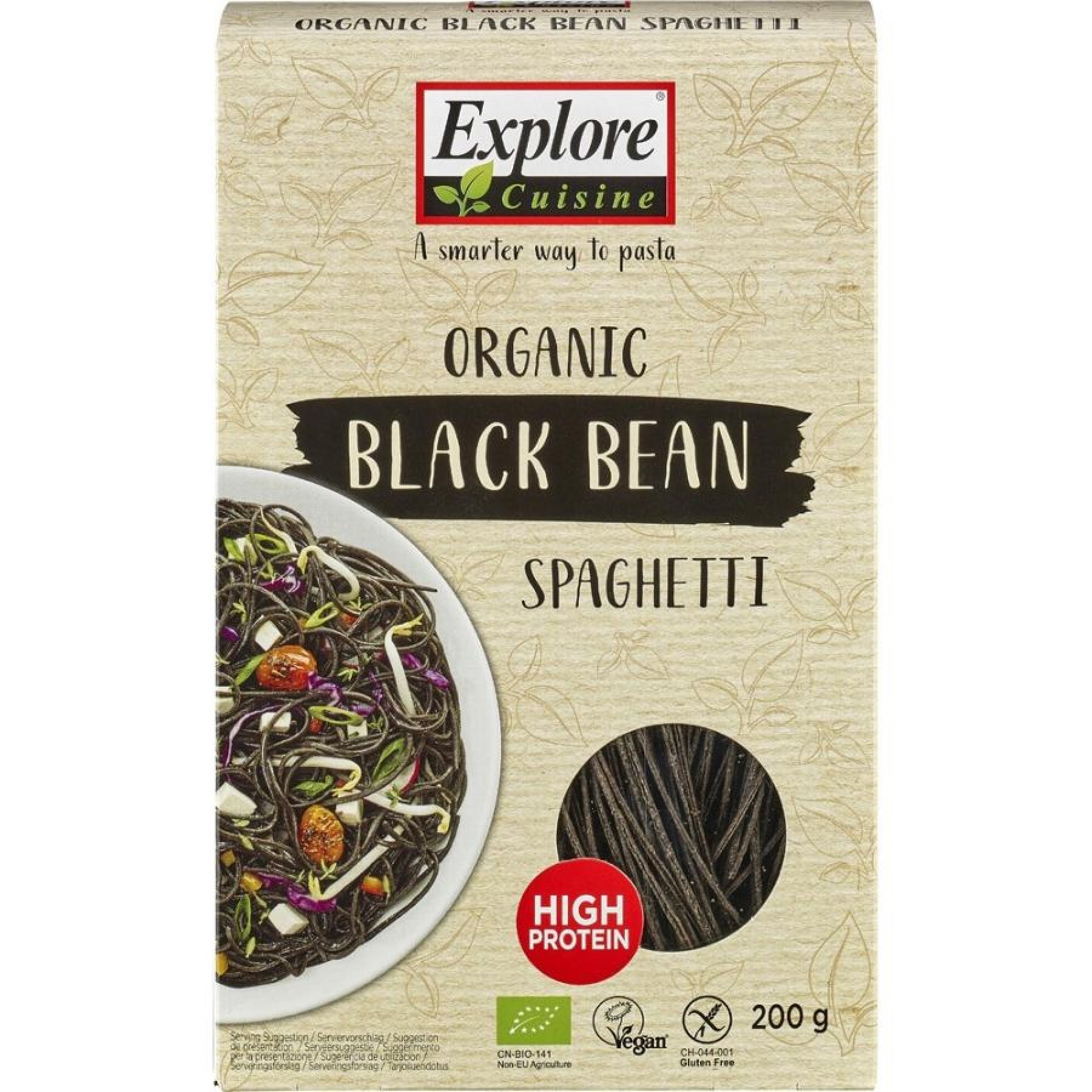 Spaghetti din soia neagra bio fara gluten - 200 g
