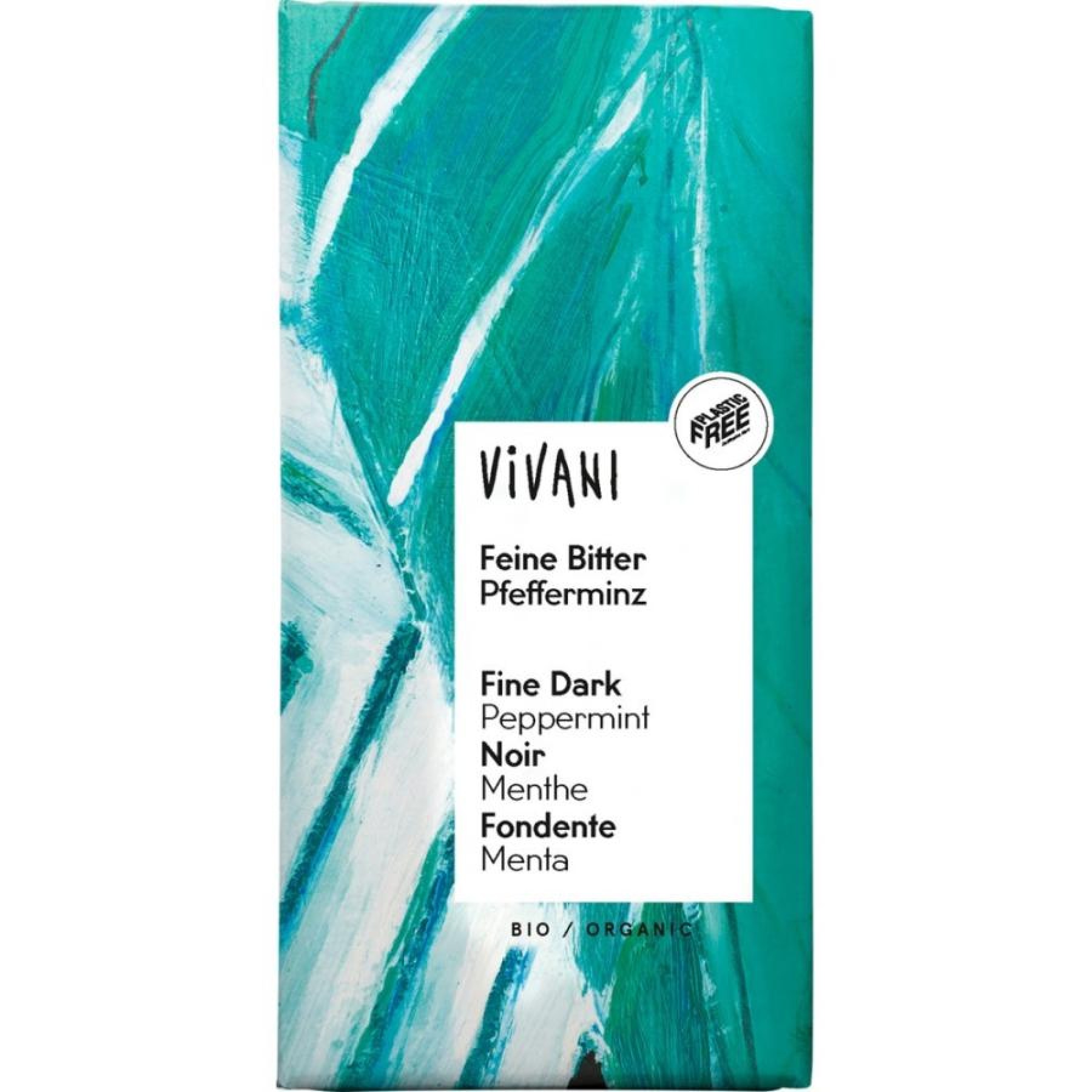 Ciocolata neagra cu menta bio - 100 g