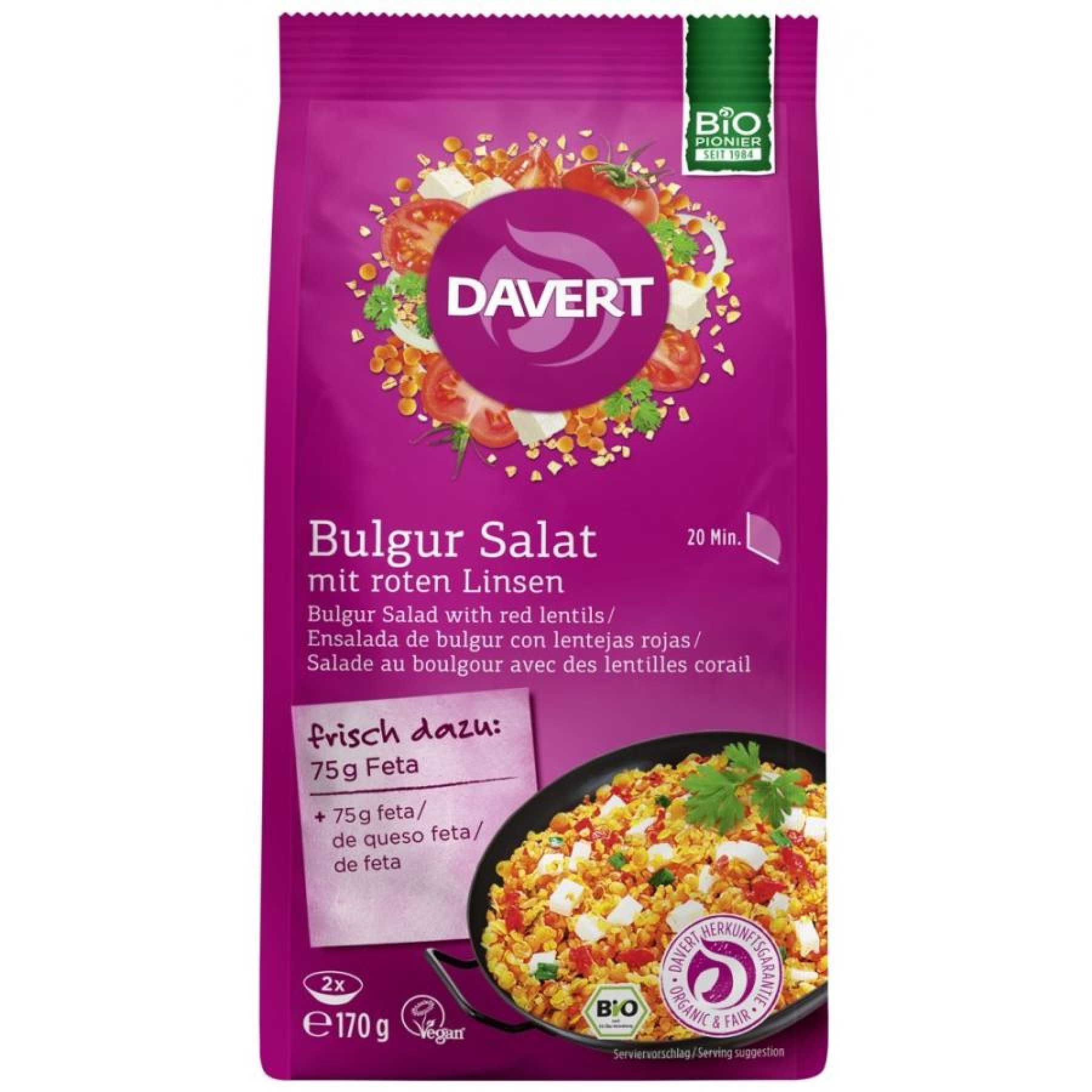 Salata de bulgur cu linte rosie - 170 g