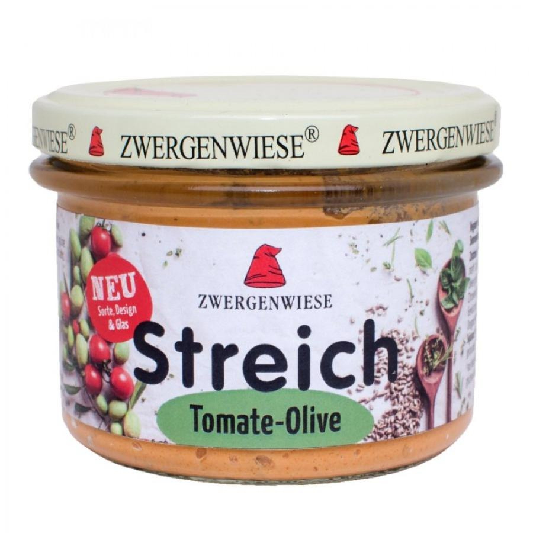 Pate vegetal cu tomate si masline - 180 g