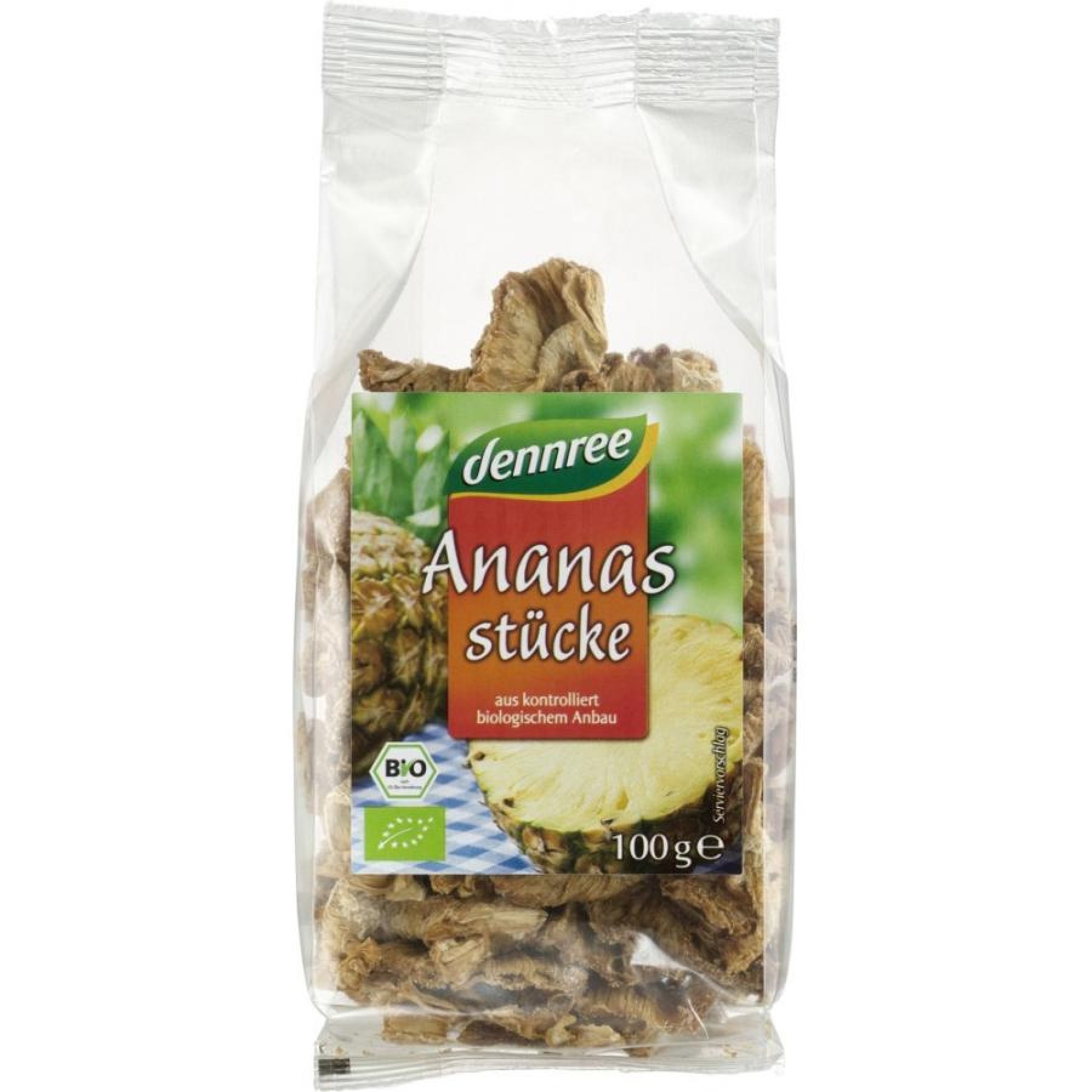 Ananas bio bucati - 100 g