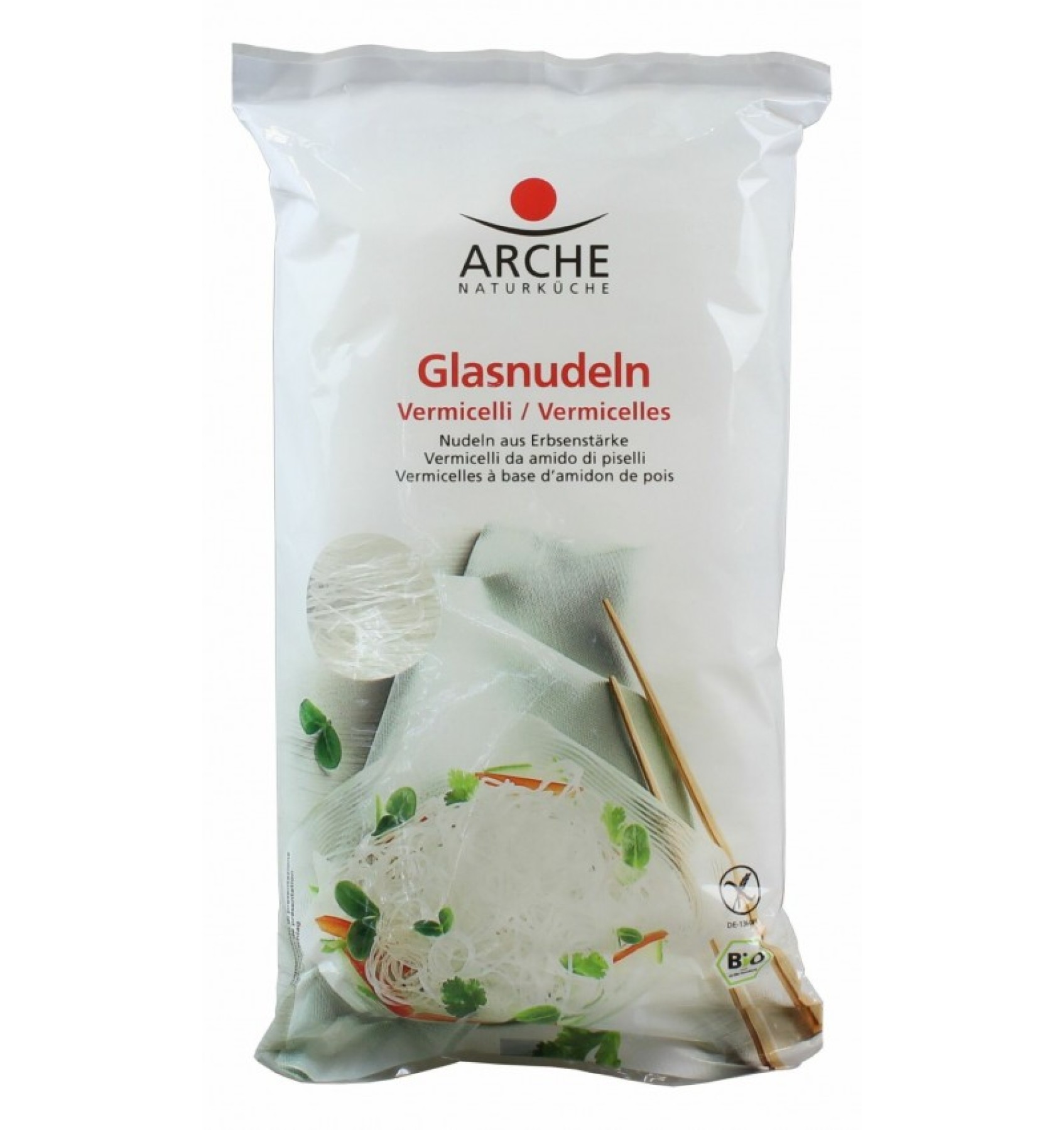 Taitei bio transparenti din amidon de mazare, 200 g Arche