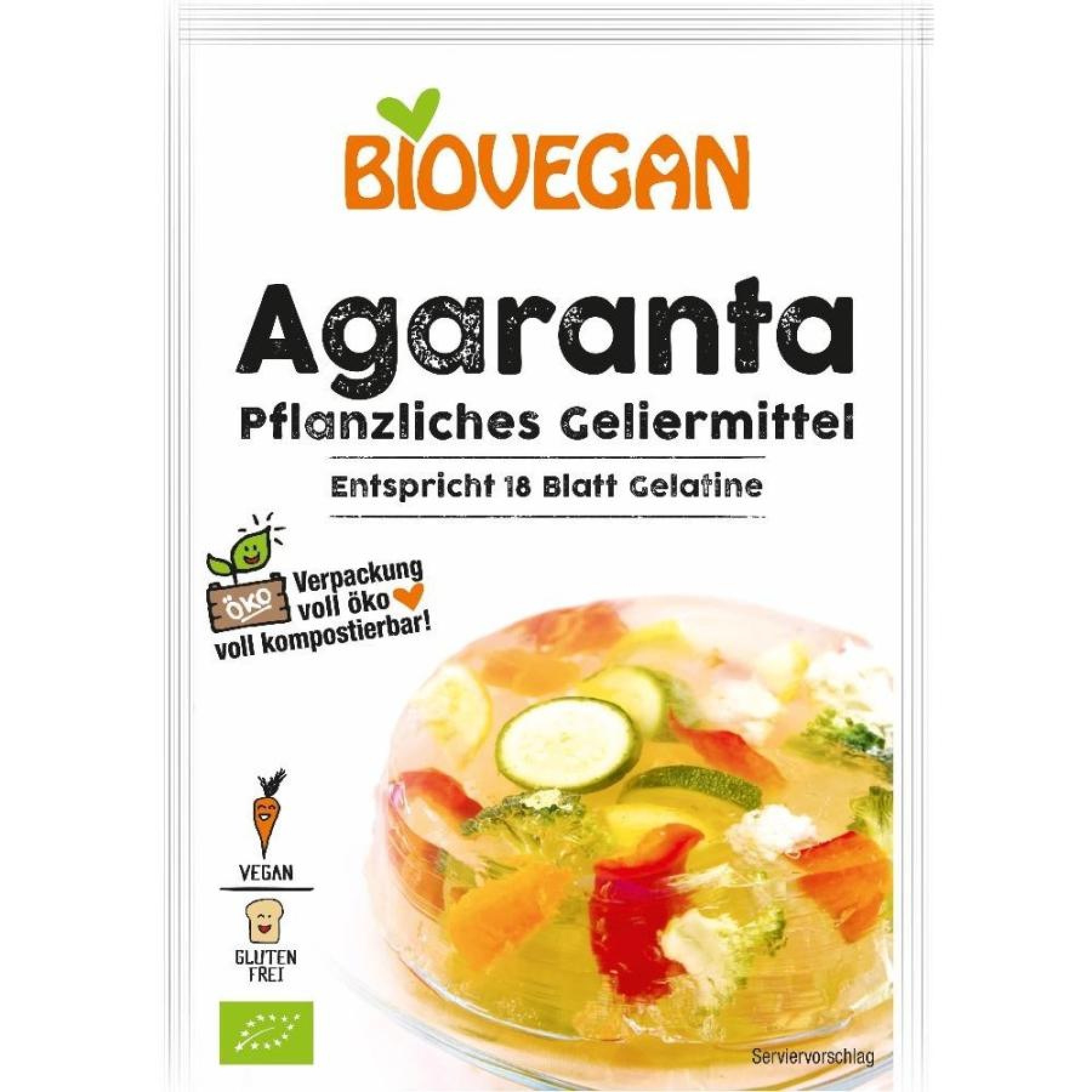 Gelatina bio pentru legume - 18 g