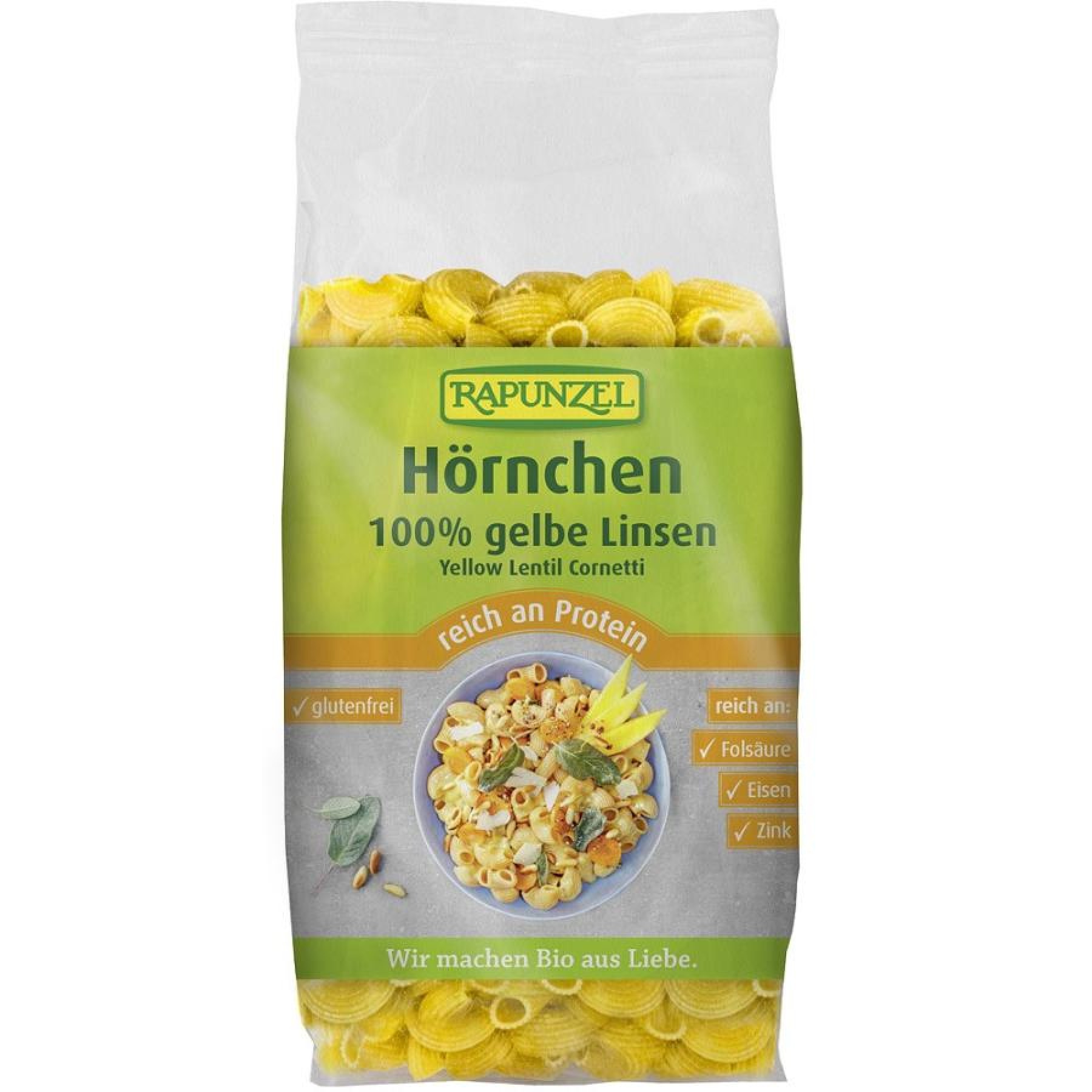 Macaroane din linte galbena FARA GLUTEN - 300 g