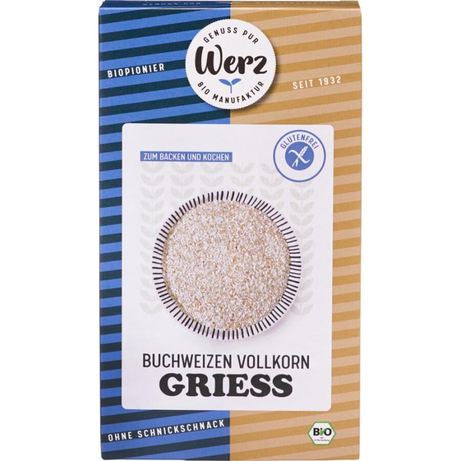 Gris BIO de hrisca integrala fara gluten - 250 g
