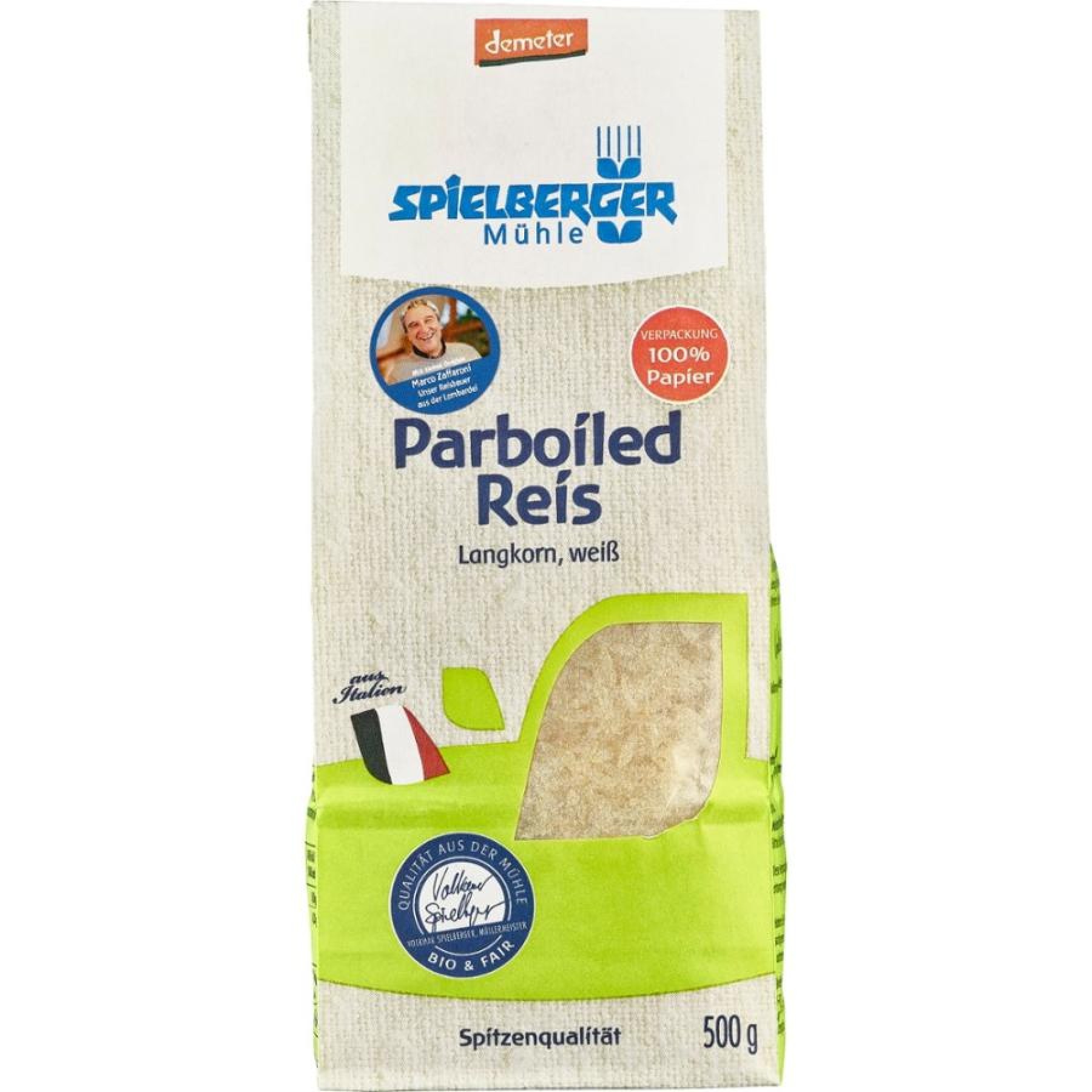 Orez alb cu bob lung prefiert Demeter - 500 g