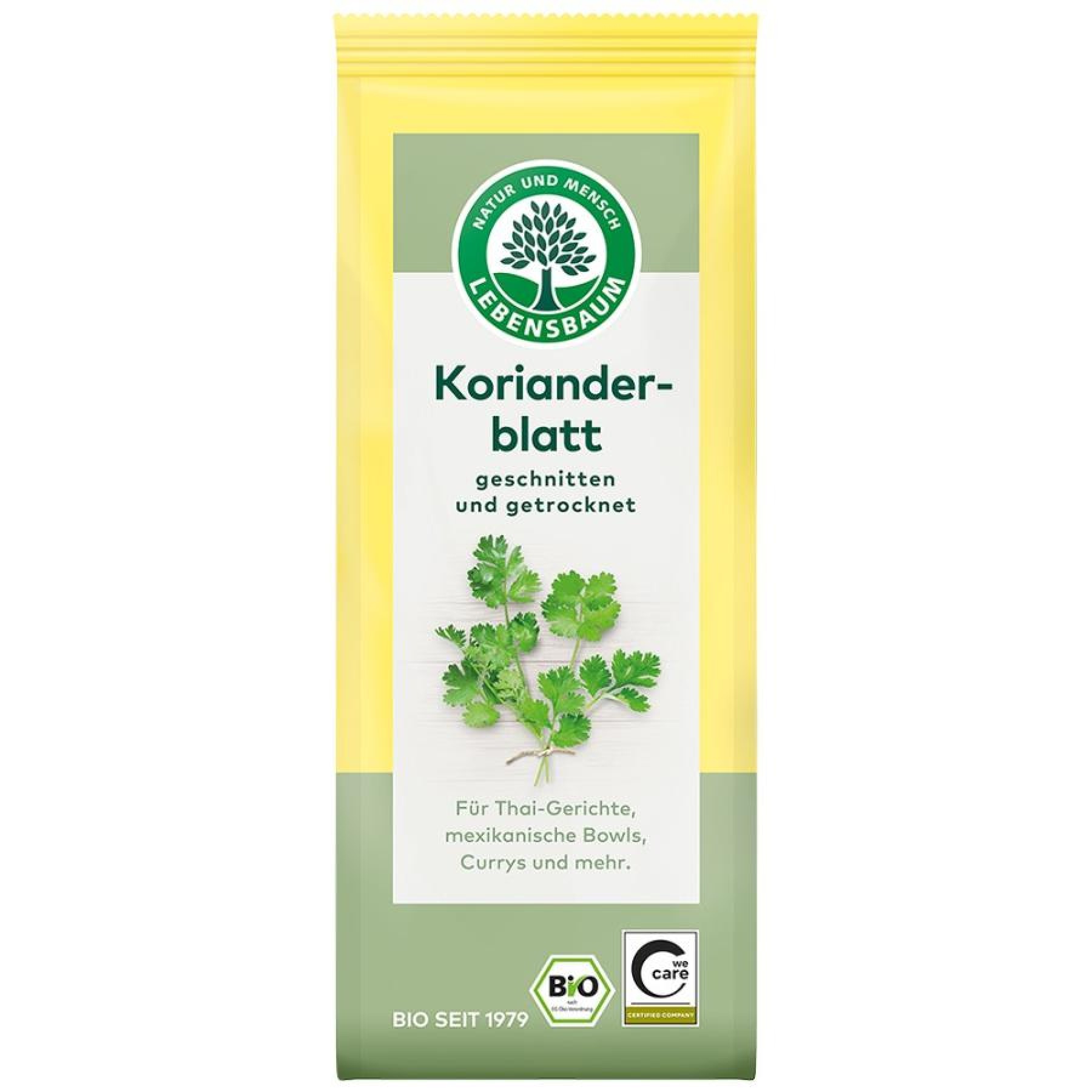Frunze bio de coriandru taiate si uscate - 12.50 g