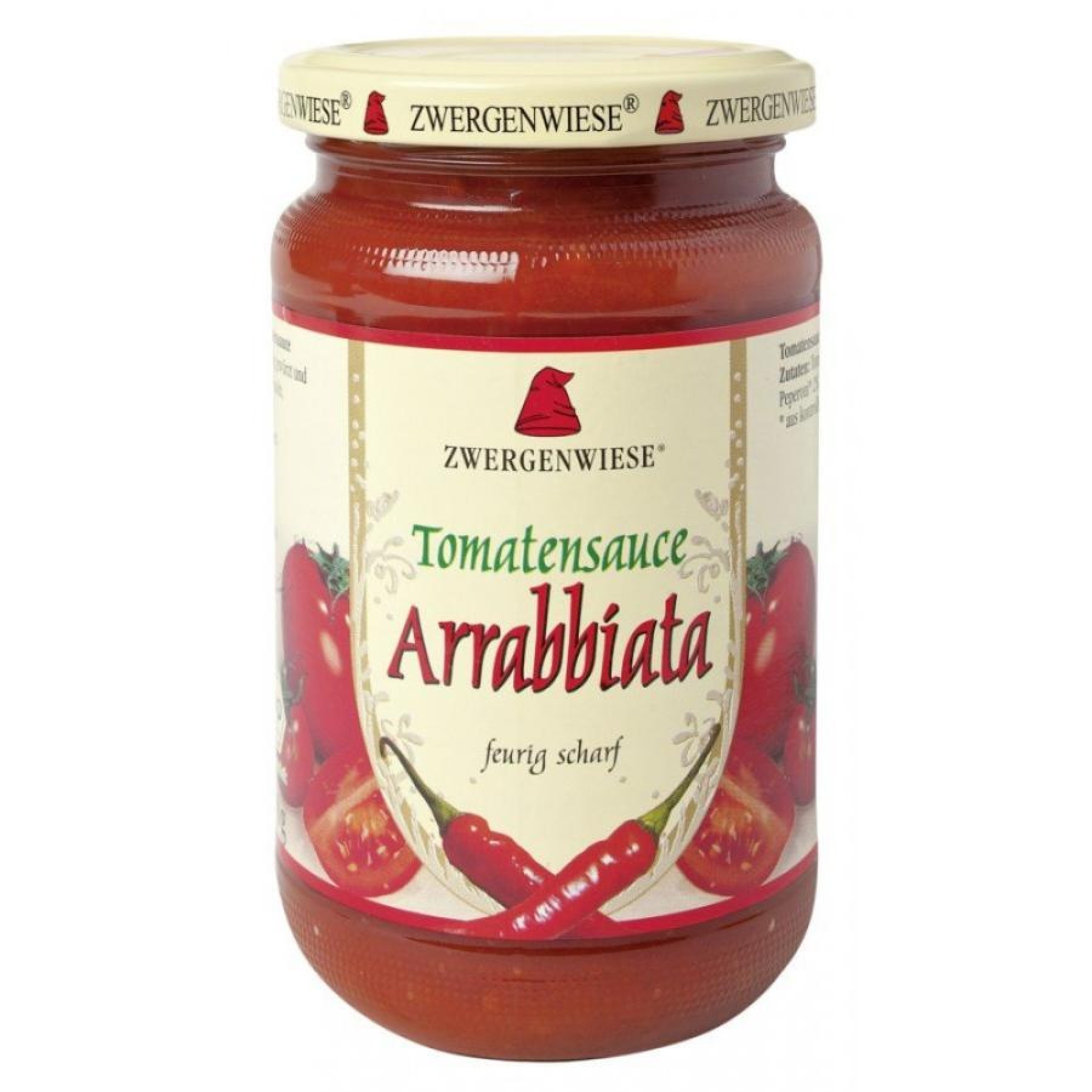 Sos BIO de rosii Arrabbiata 340 g ZWERGENWIESE