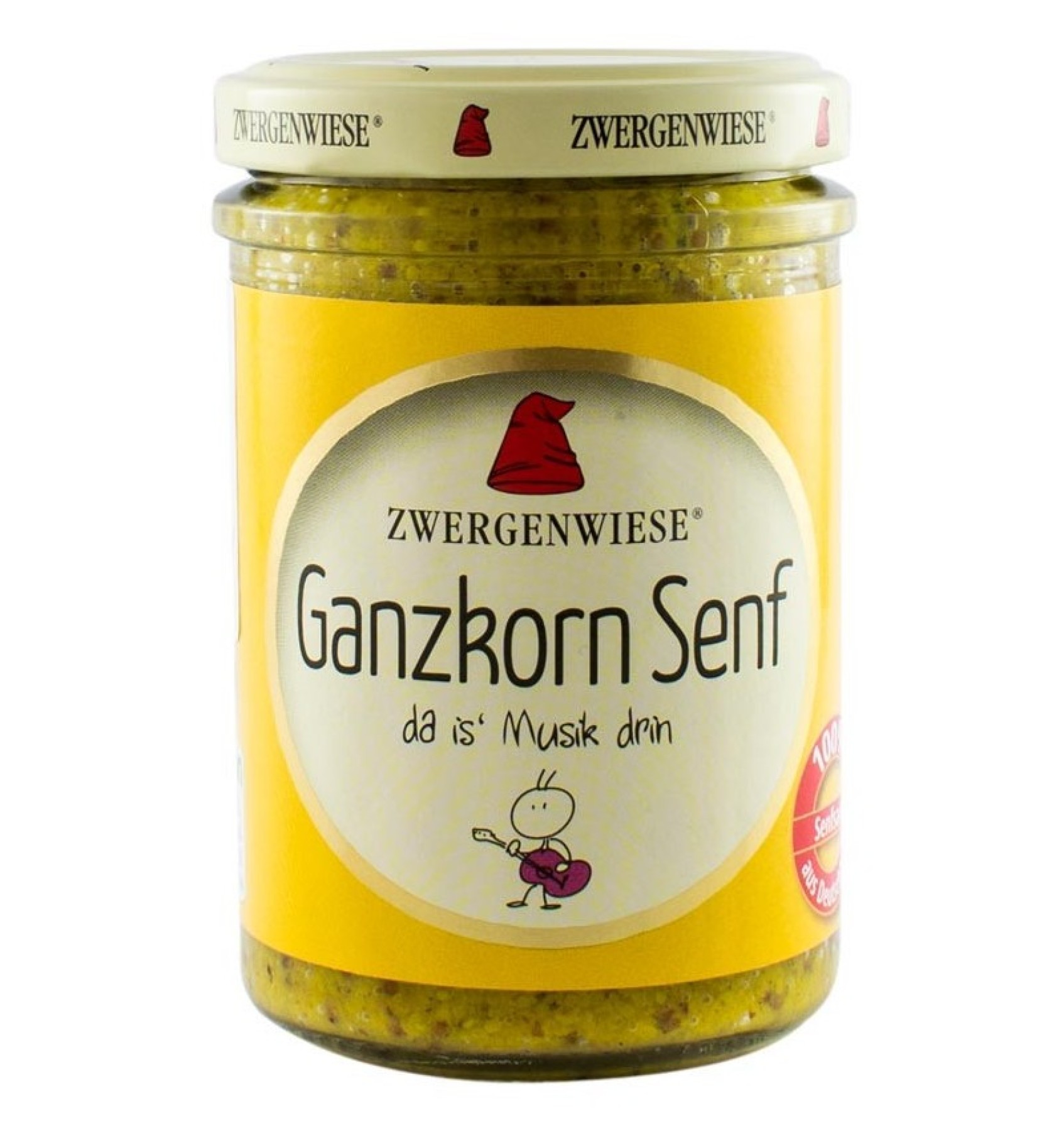 Mustar BIO cu seminte de mustar intregi, 160 ml ZWERGENWIESE