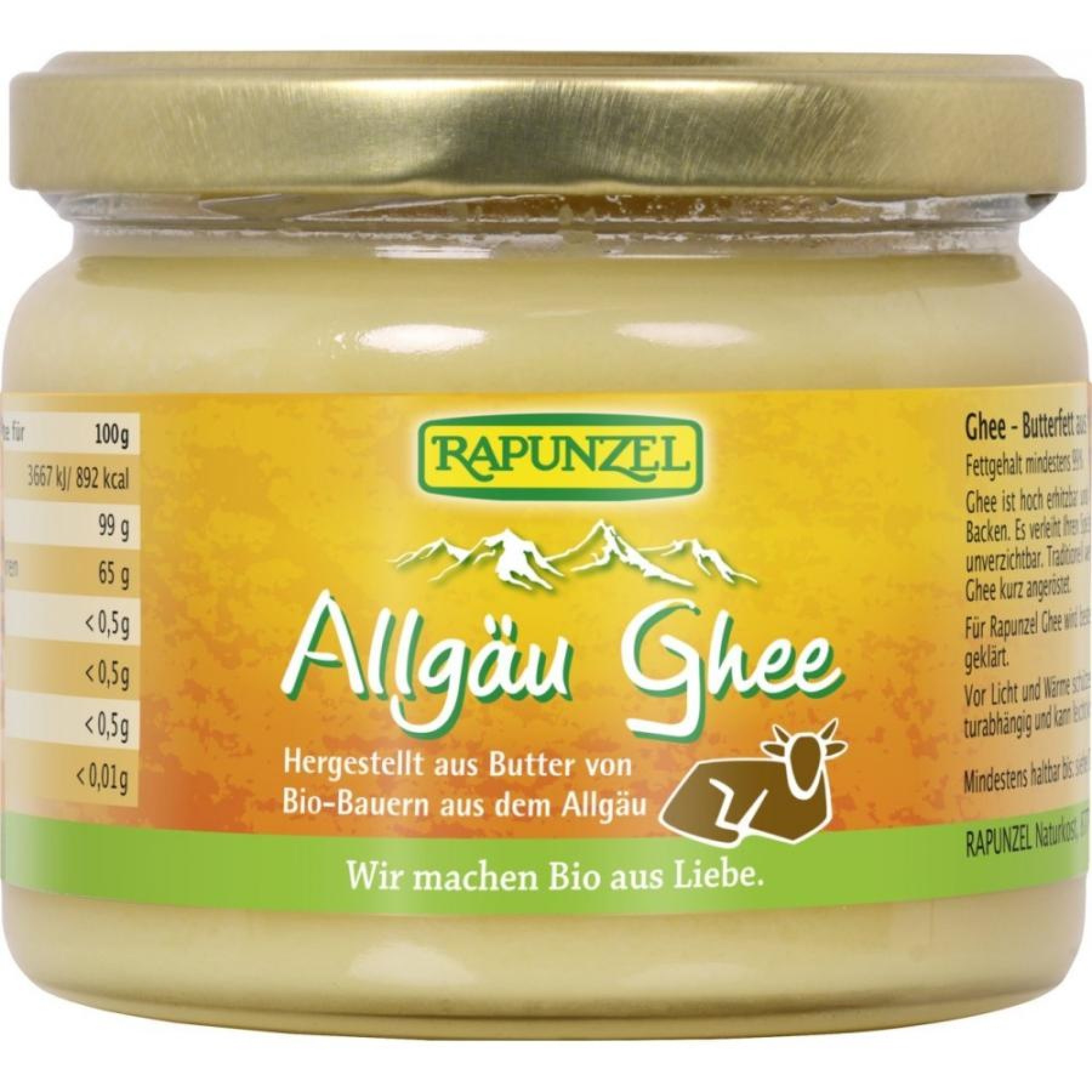 Grasime din unt Allgau ghee - 250 g