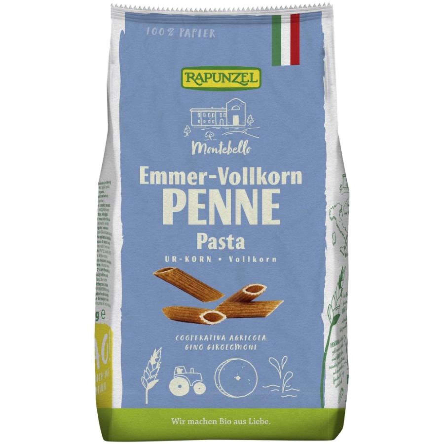 Penne emmer integrale ecologice - 500 g