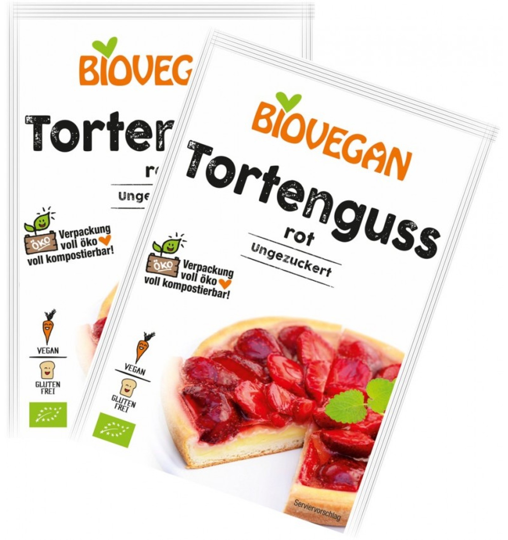 GLAZURA BIO DE GELATINA ROSIE, 2X7G BIOVEGAN