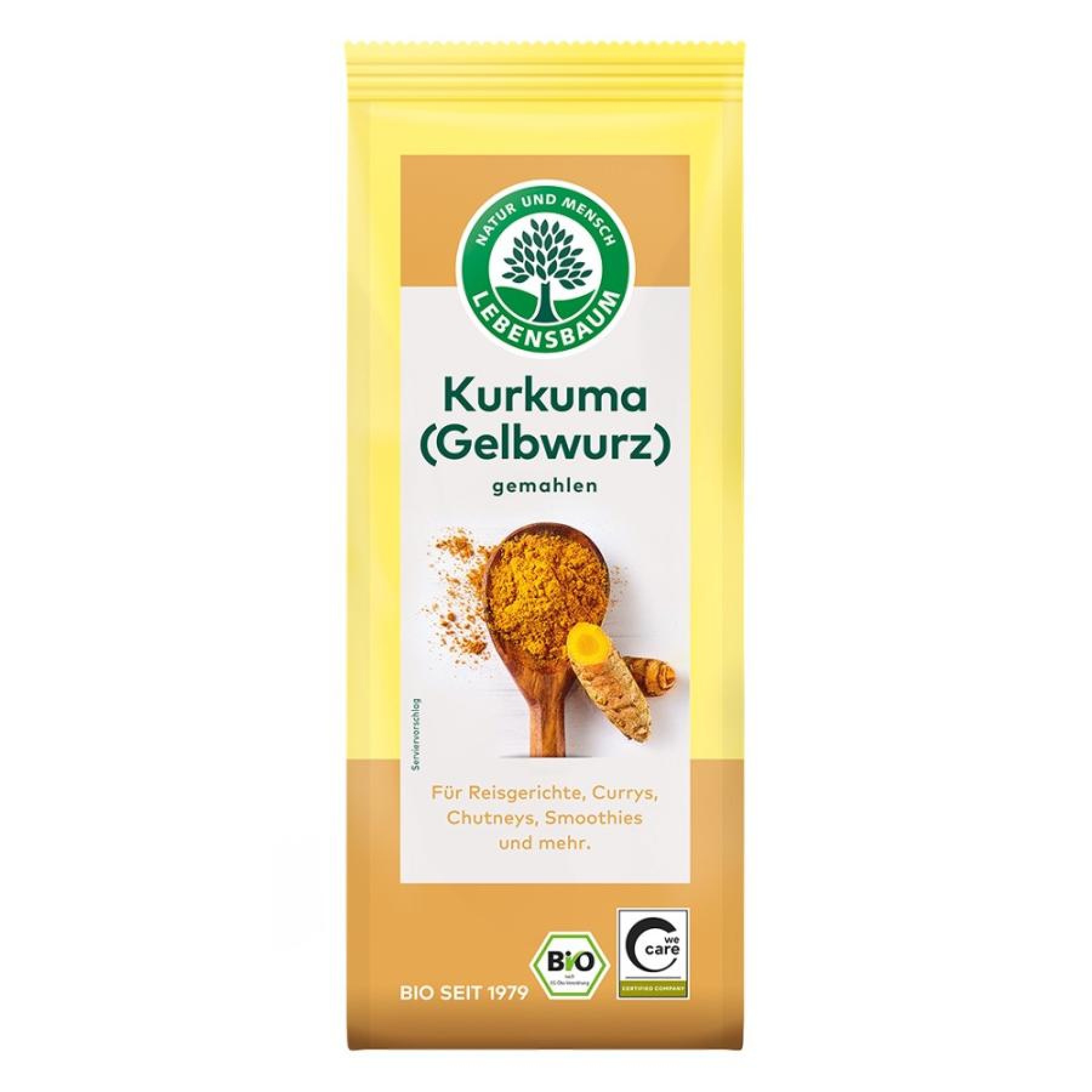 Pulbere de curcuma bio, 50g Lebensbaum