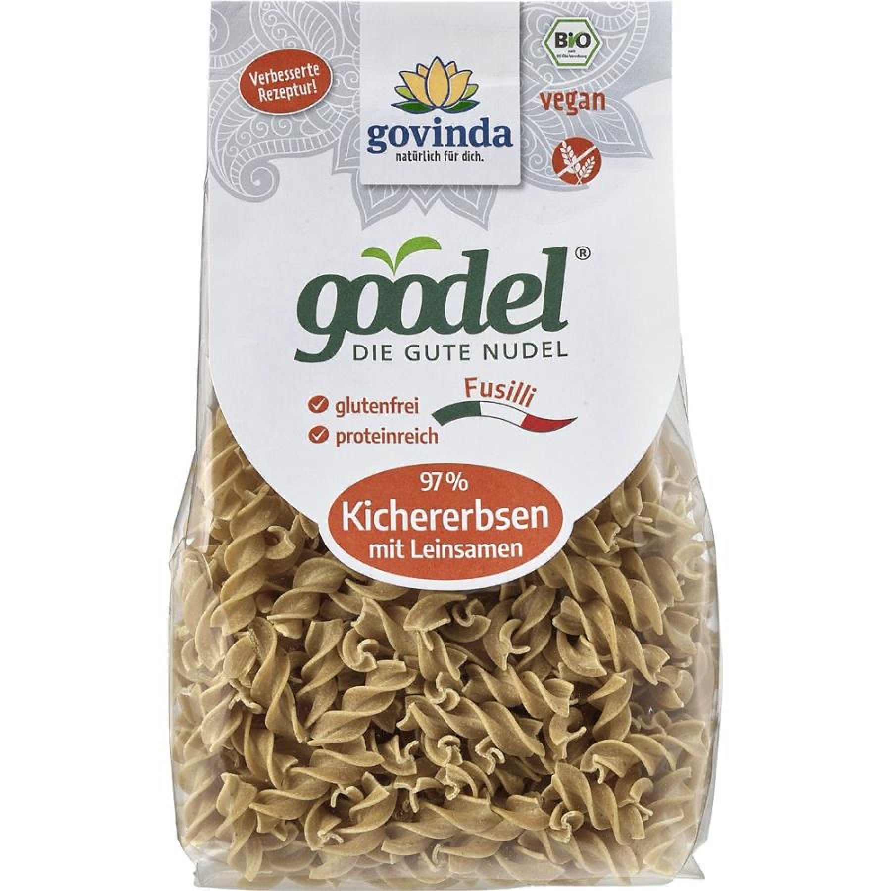 Fusilli bio din naut cu in fara gluten - 250 g