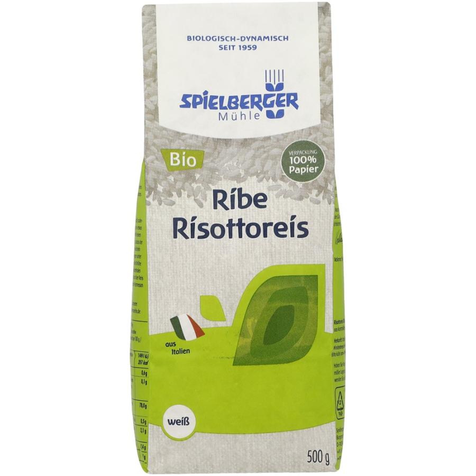 Orez bio Risotto alb - 500 g