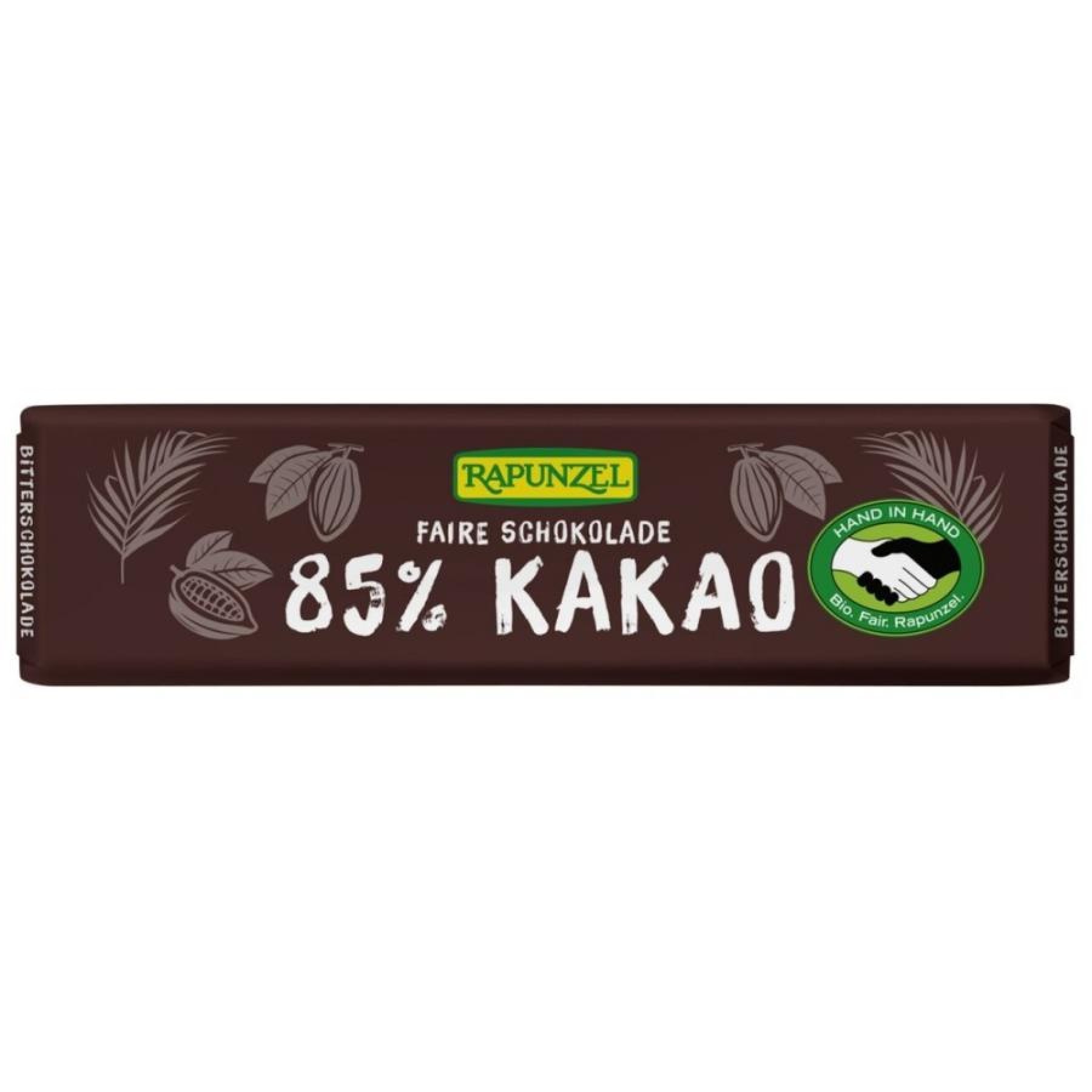 Ciocolata bio amaruie mica 85% cacao HIH - 20 g