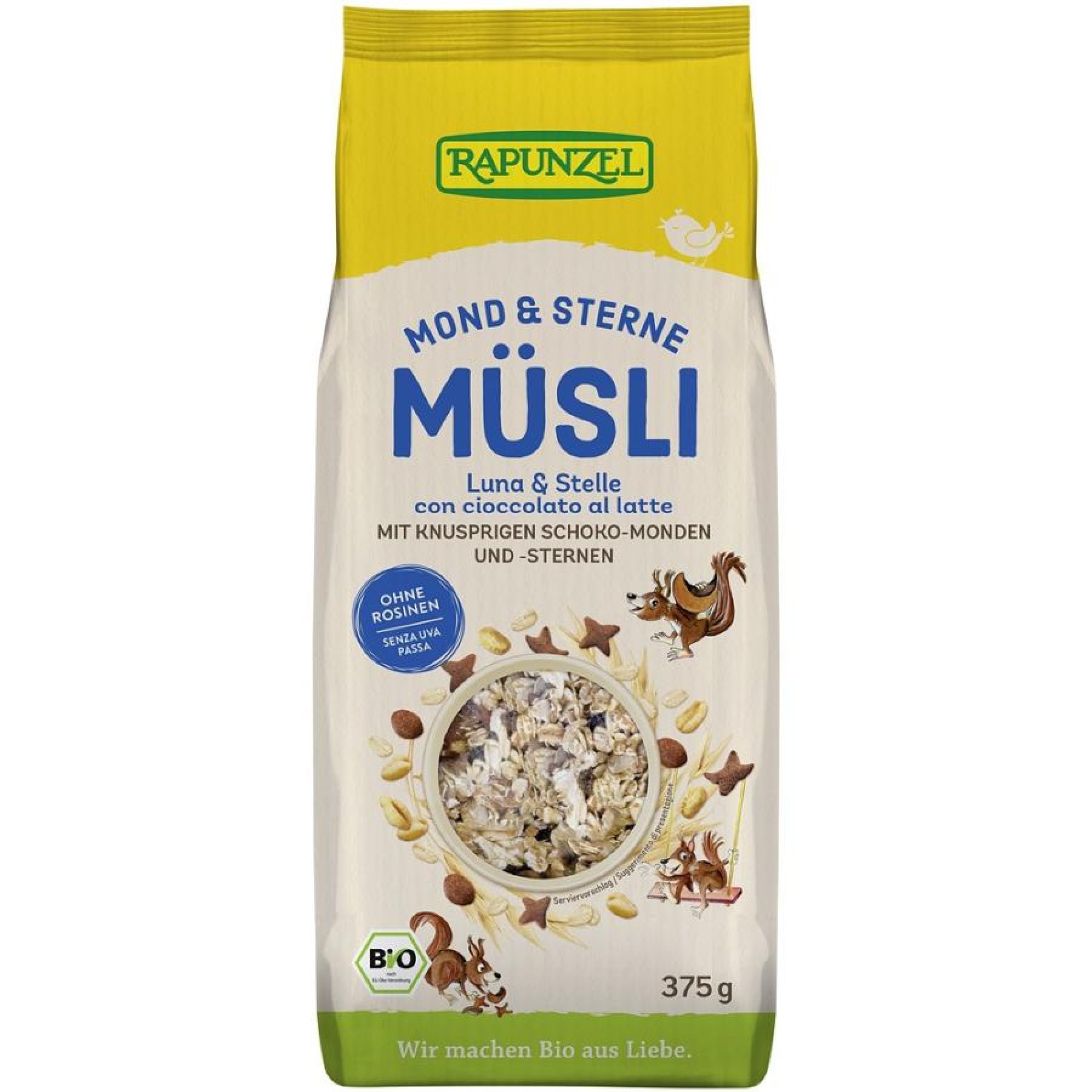 Musli bio in forma de luna si stele - 375 g