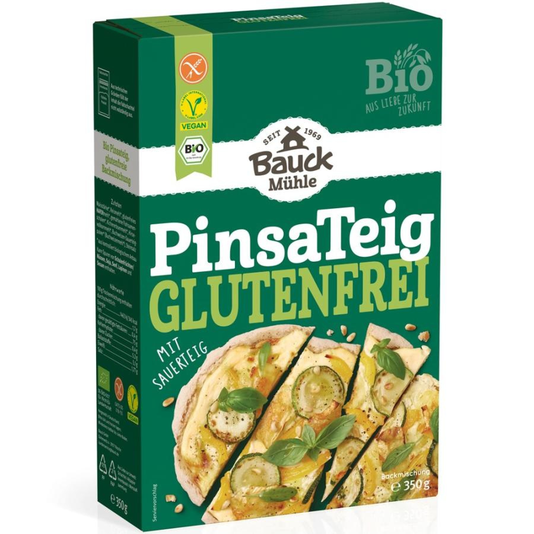 Mix bio pentru blat de pizza cu maia vegan fara gluten - 350 g