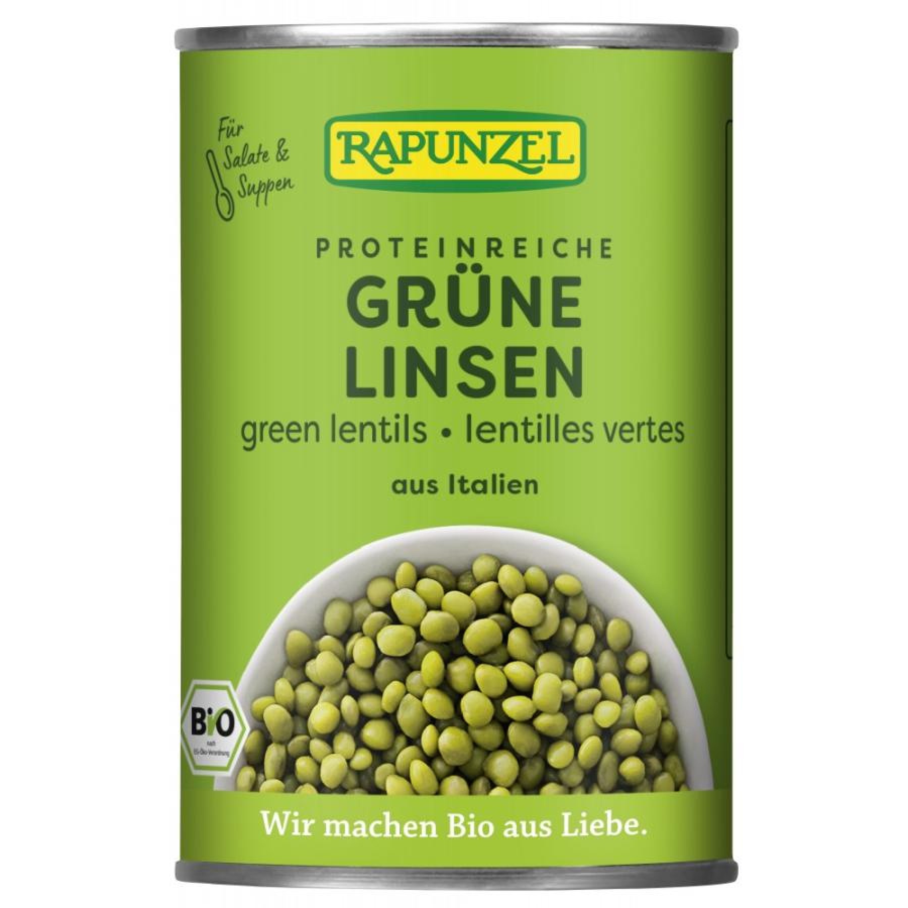 Linte verde bio la conserva - 400 g