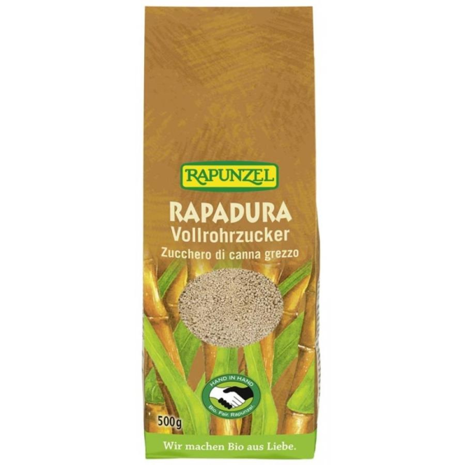 Zahar bio RAPADURA din trestie integral - 500 g