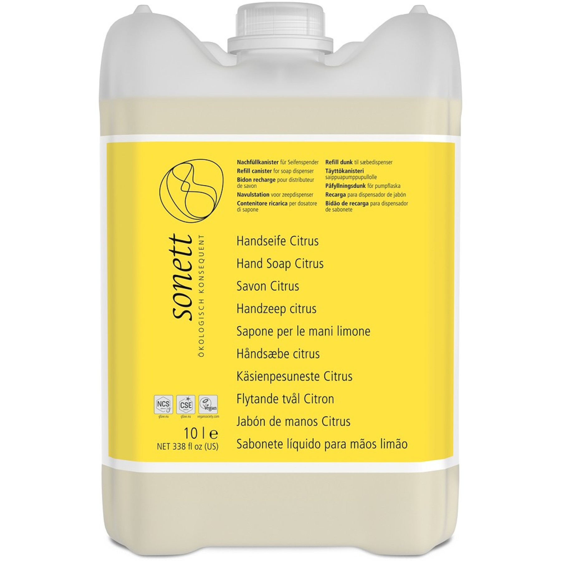 Sapun lichid cu lamaie bio pentru maini si corp - 10 L