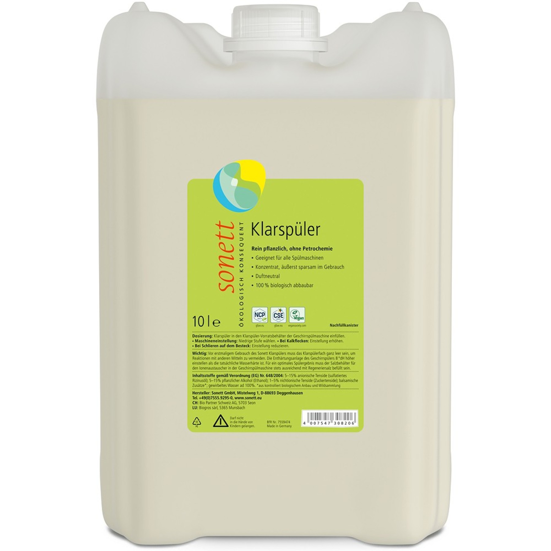 Solutie ecologica pentru clatit vase - 10 L