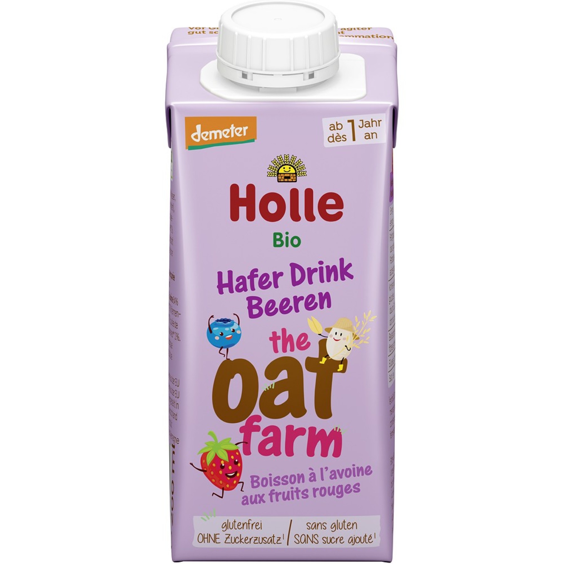 Bautura bio din ovaz cu fructe pentru copii fara gluten  1 an - 200 ml