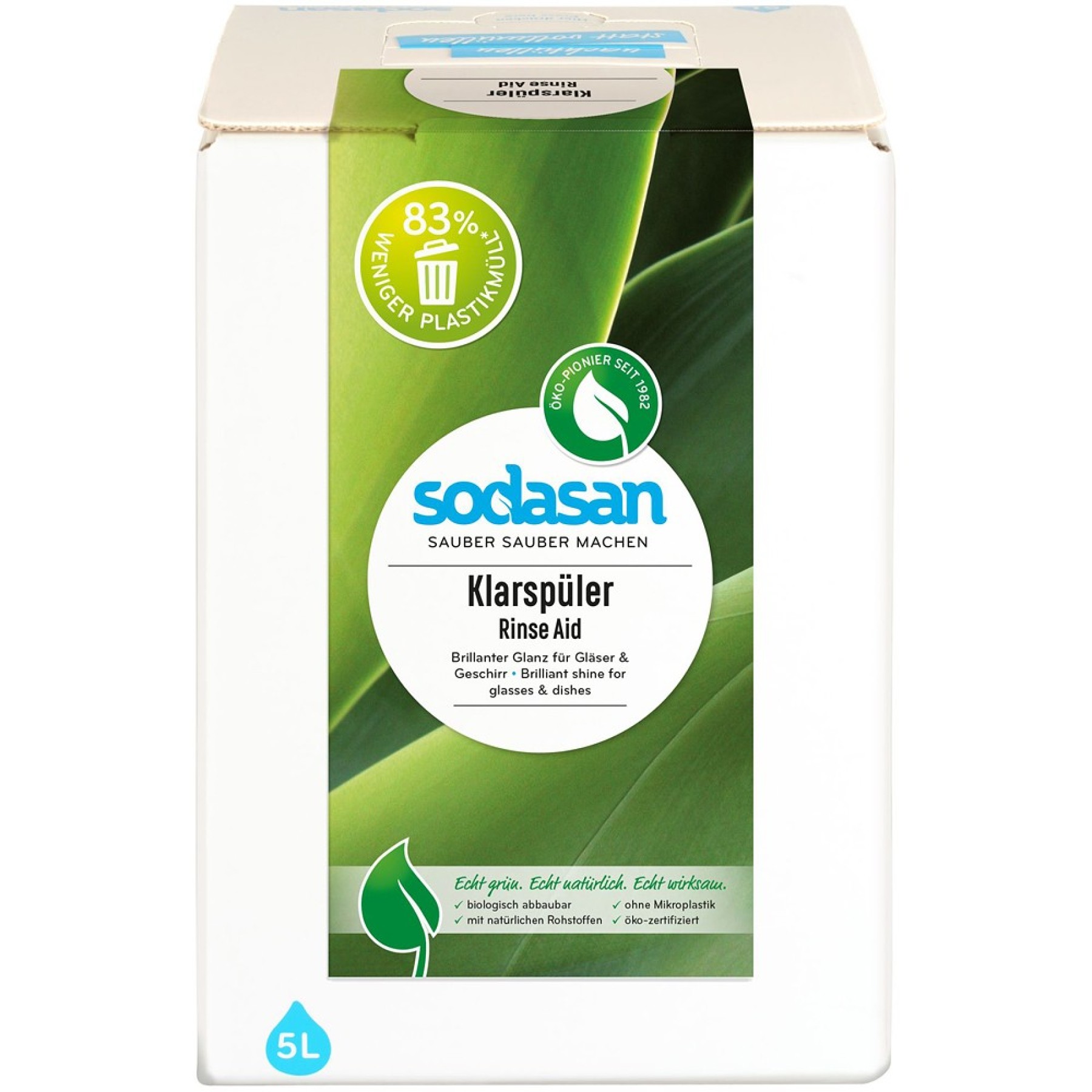 Solutie clatire pentru masina de spalat vase bag-in-box - 5 L